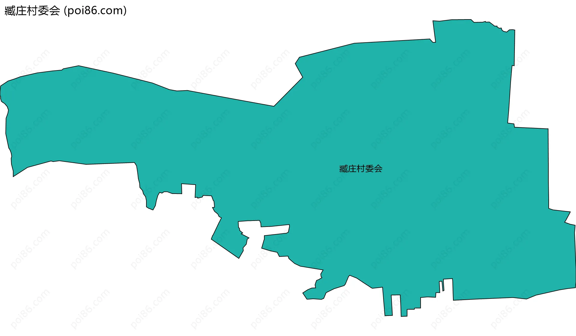 臧庄村委会边界地图