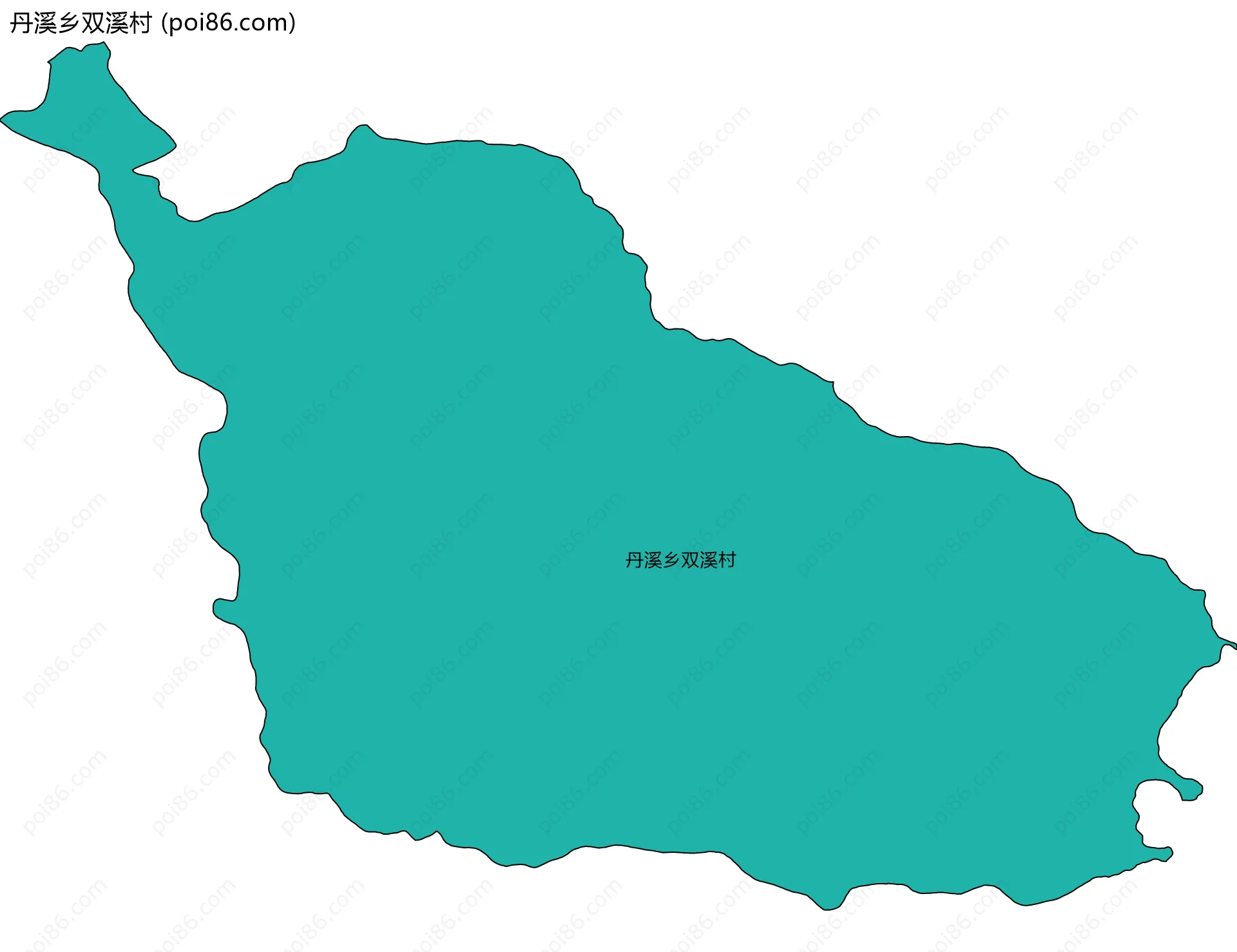 丹溪乡双溪村边界地图