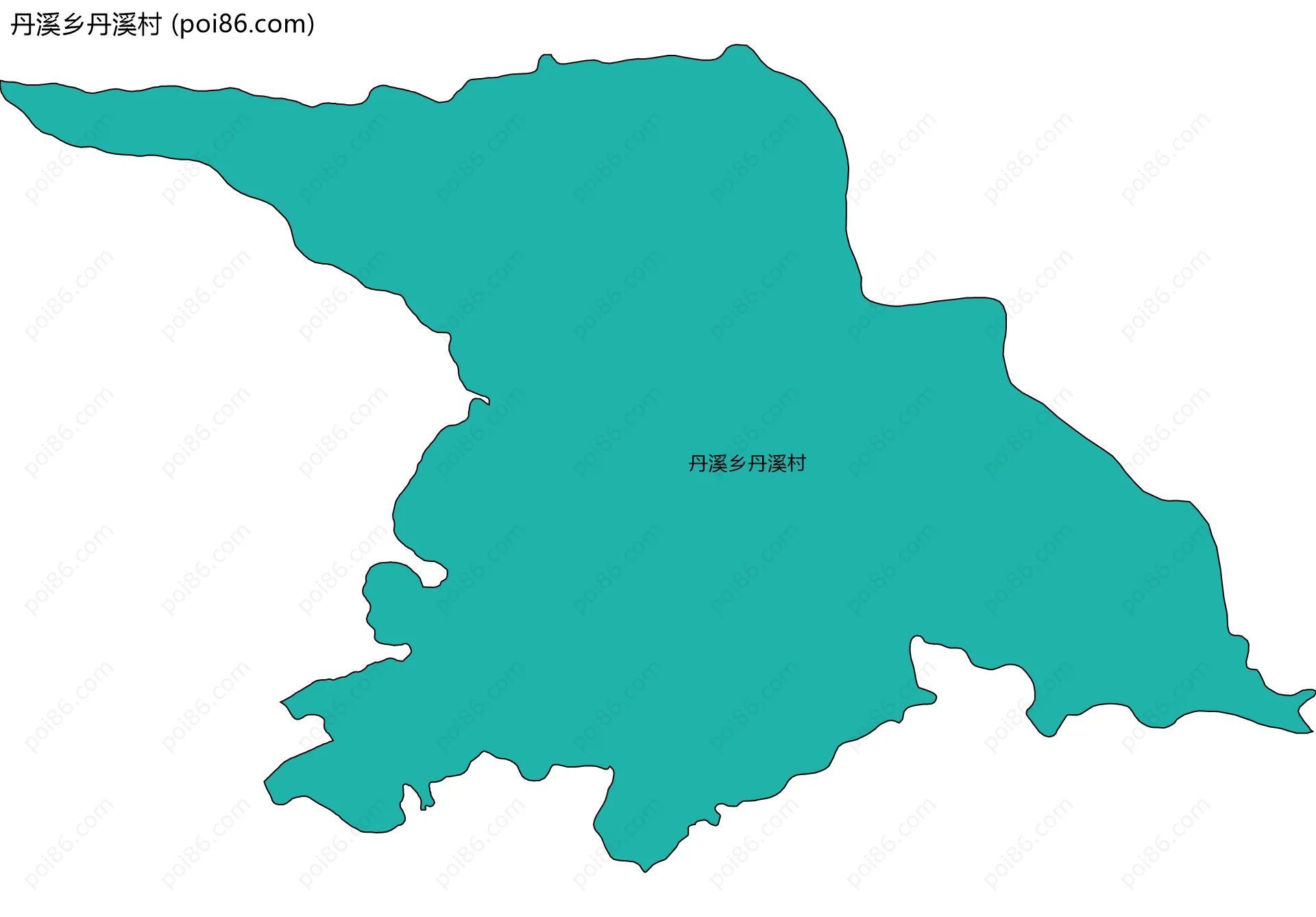 丹溪乡丹溪村边界地图