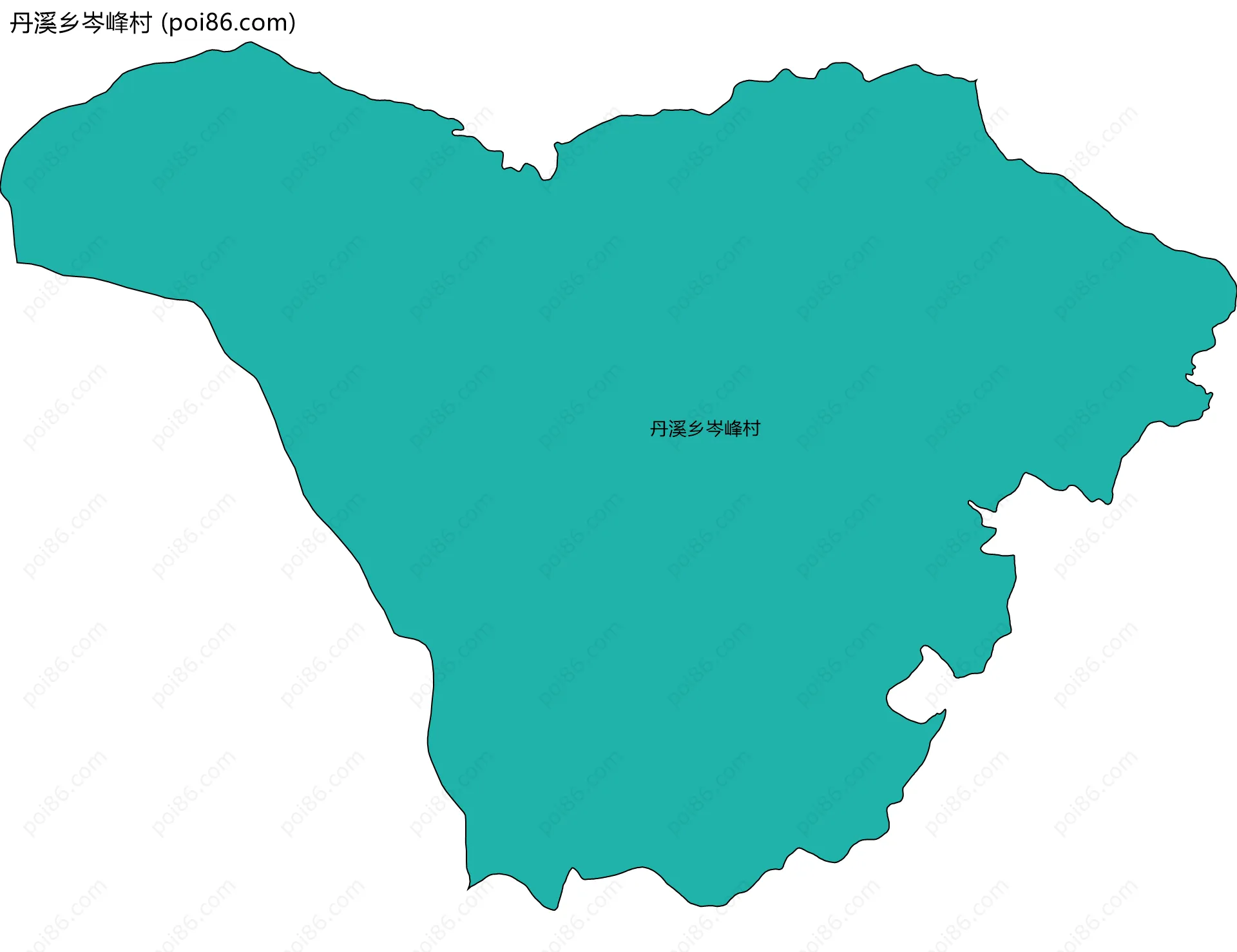 丹溪乡岑峰村边界地图
