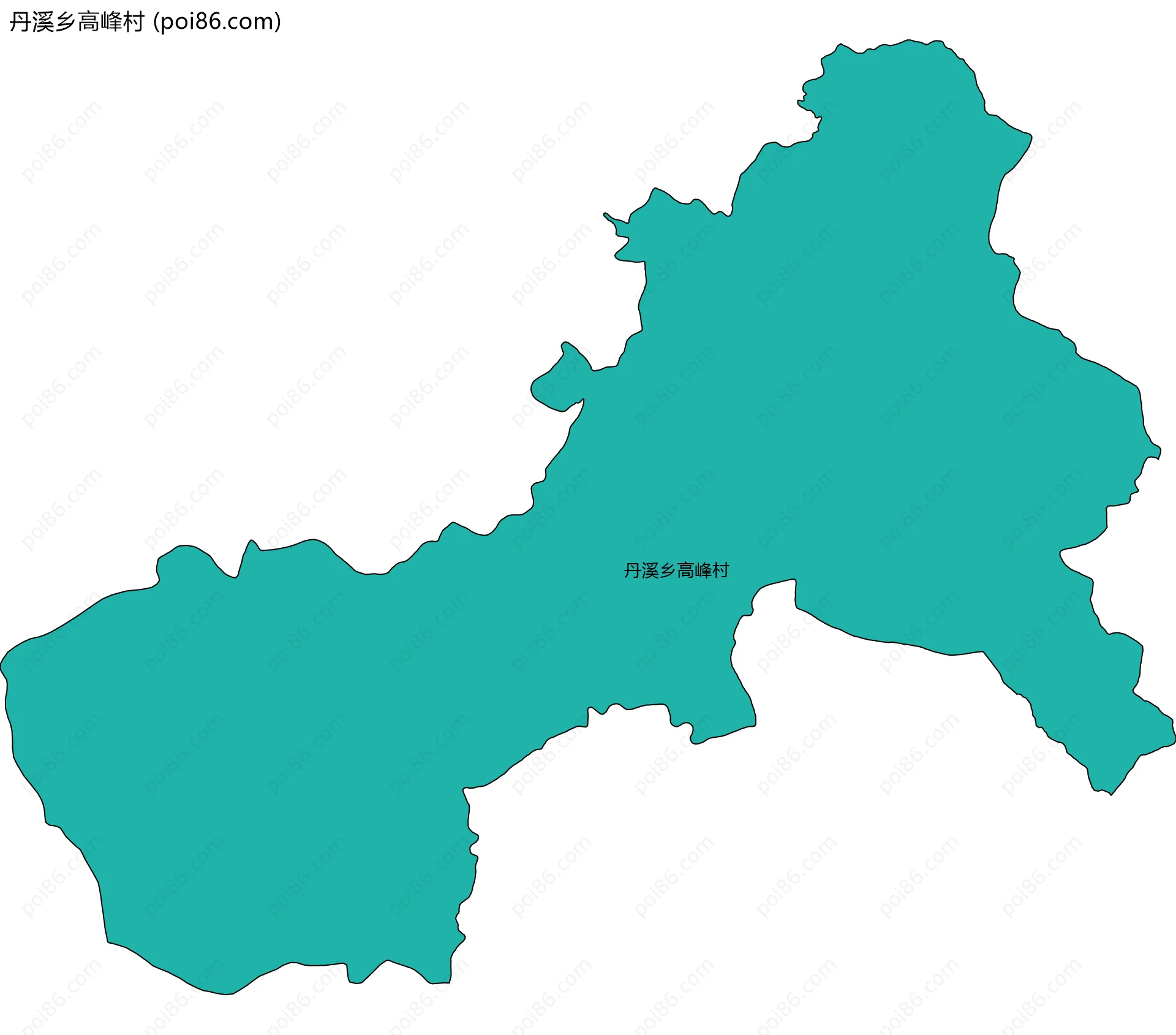 丹溪乡高峰村边界地图
