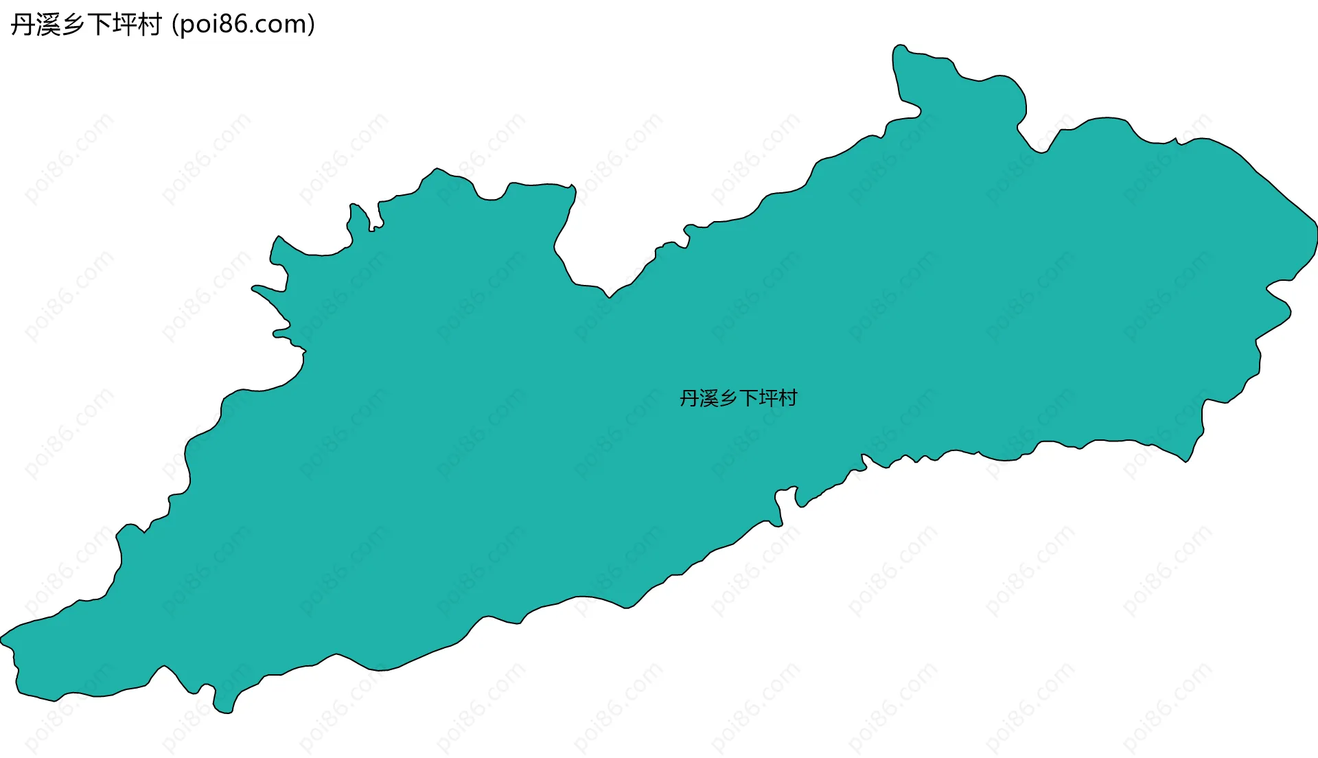 丹溪乡下坪村边界地图