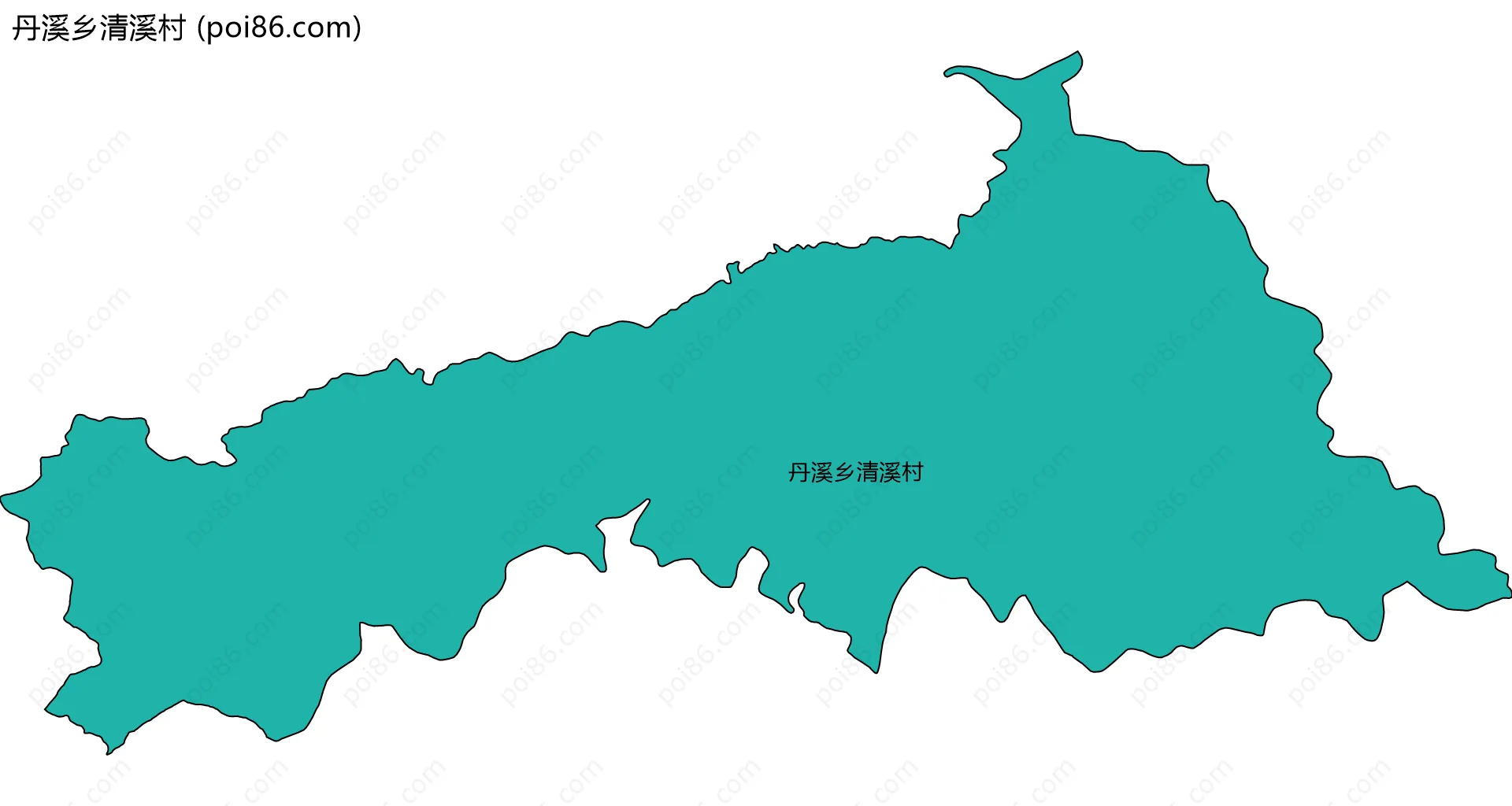 丹溪乡清溪村边界地图