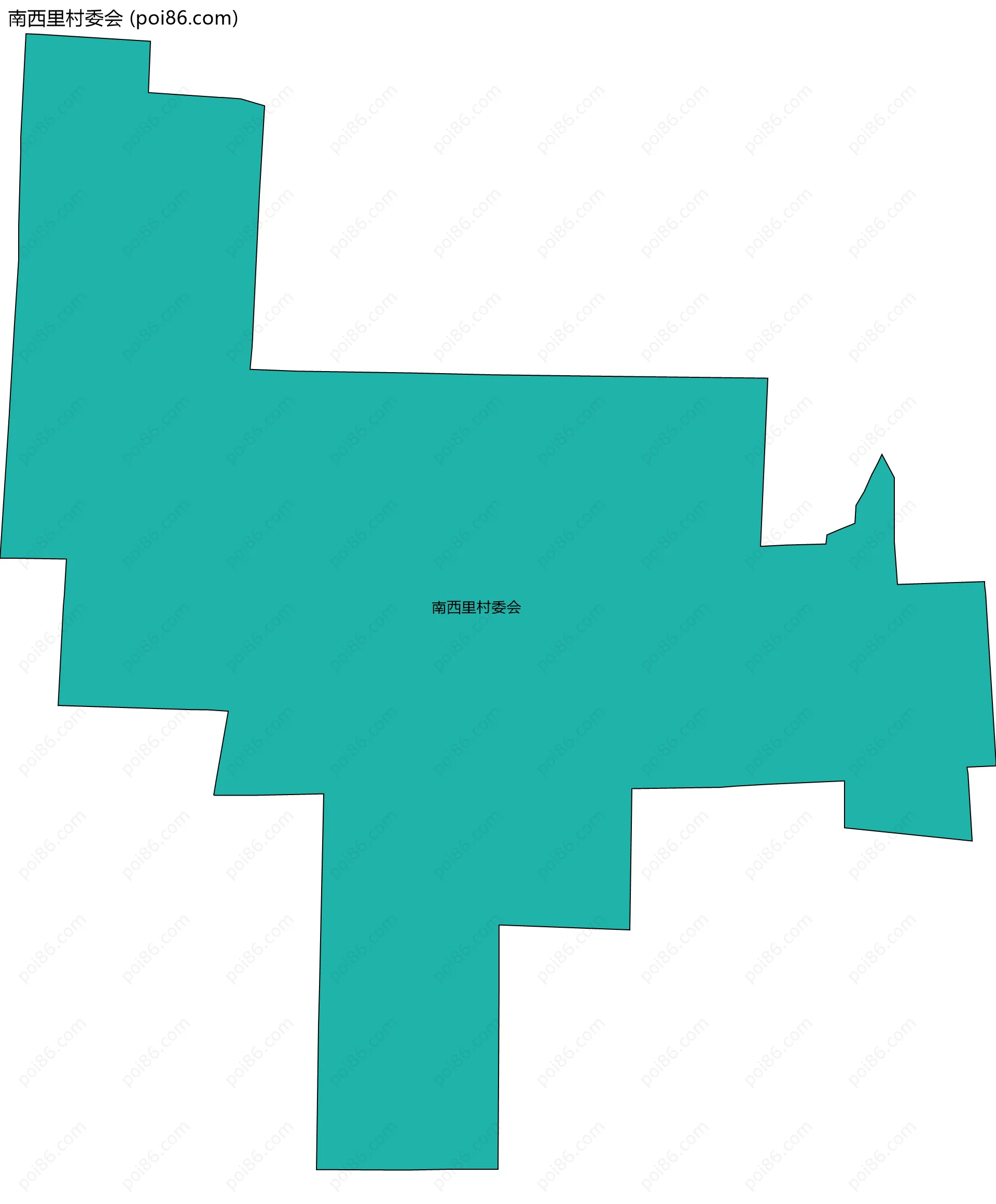 南西里村委会边界地图