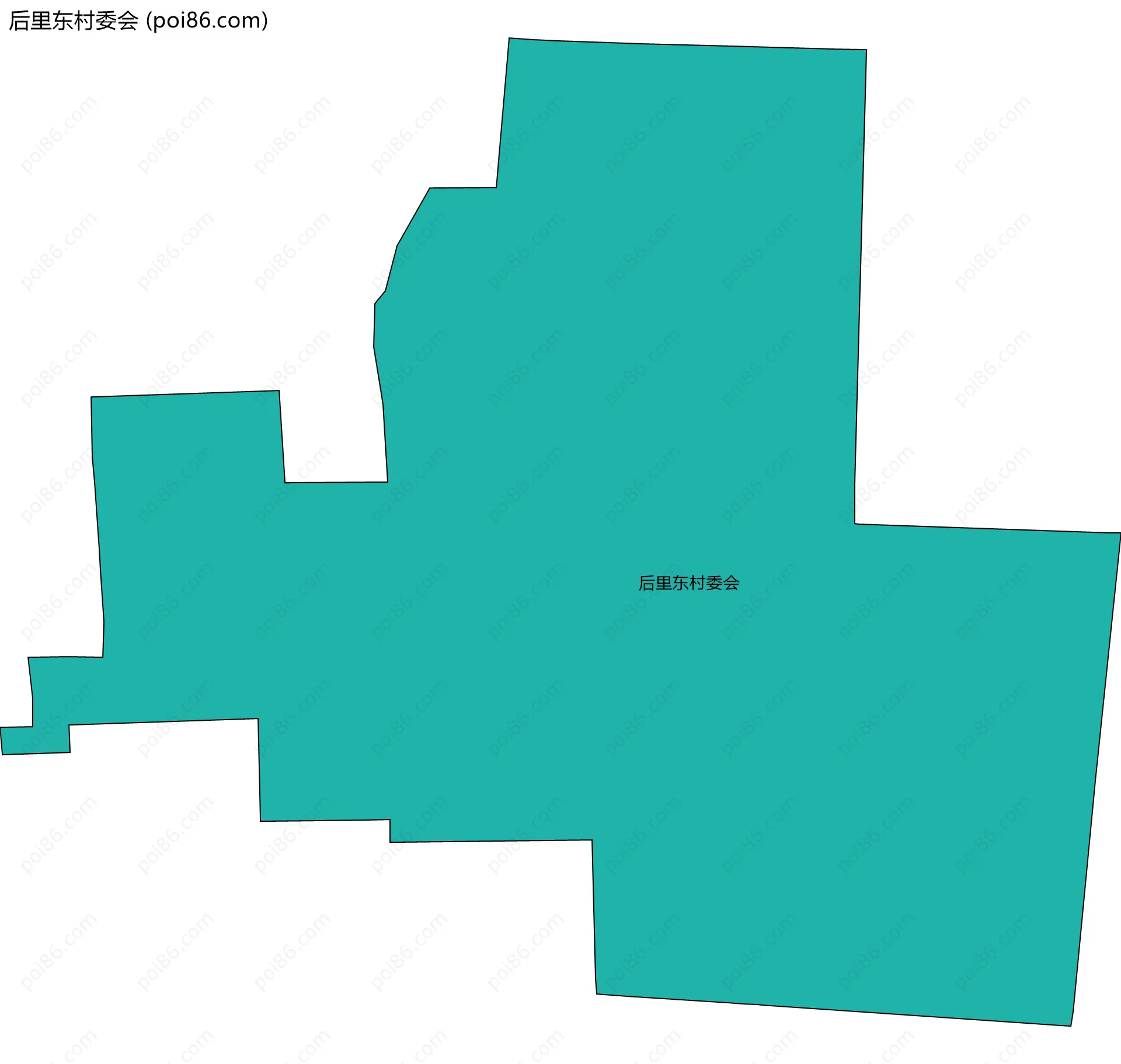 后里东村委会边界地图