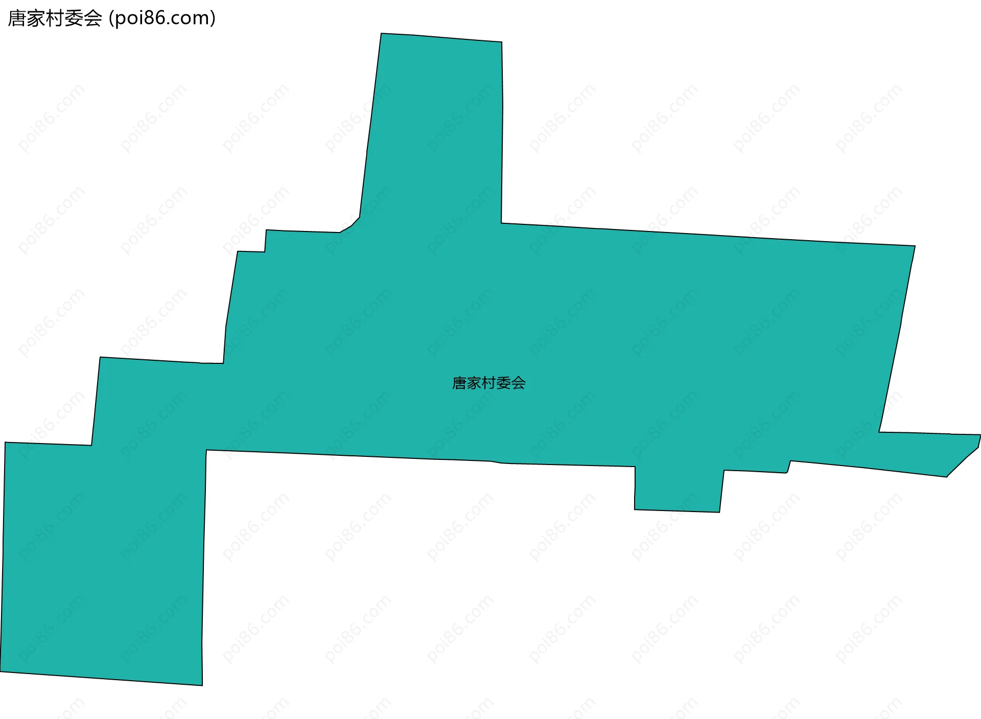 唐家村委会边界地图
