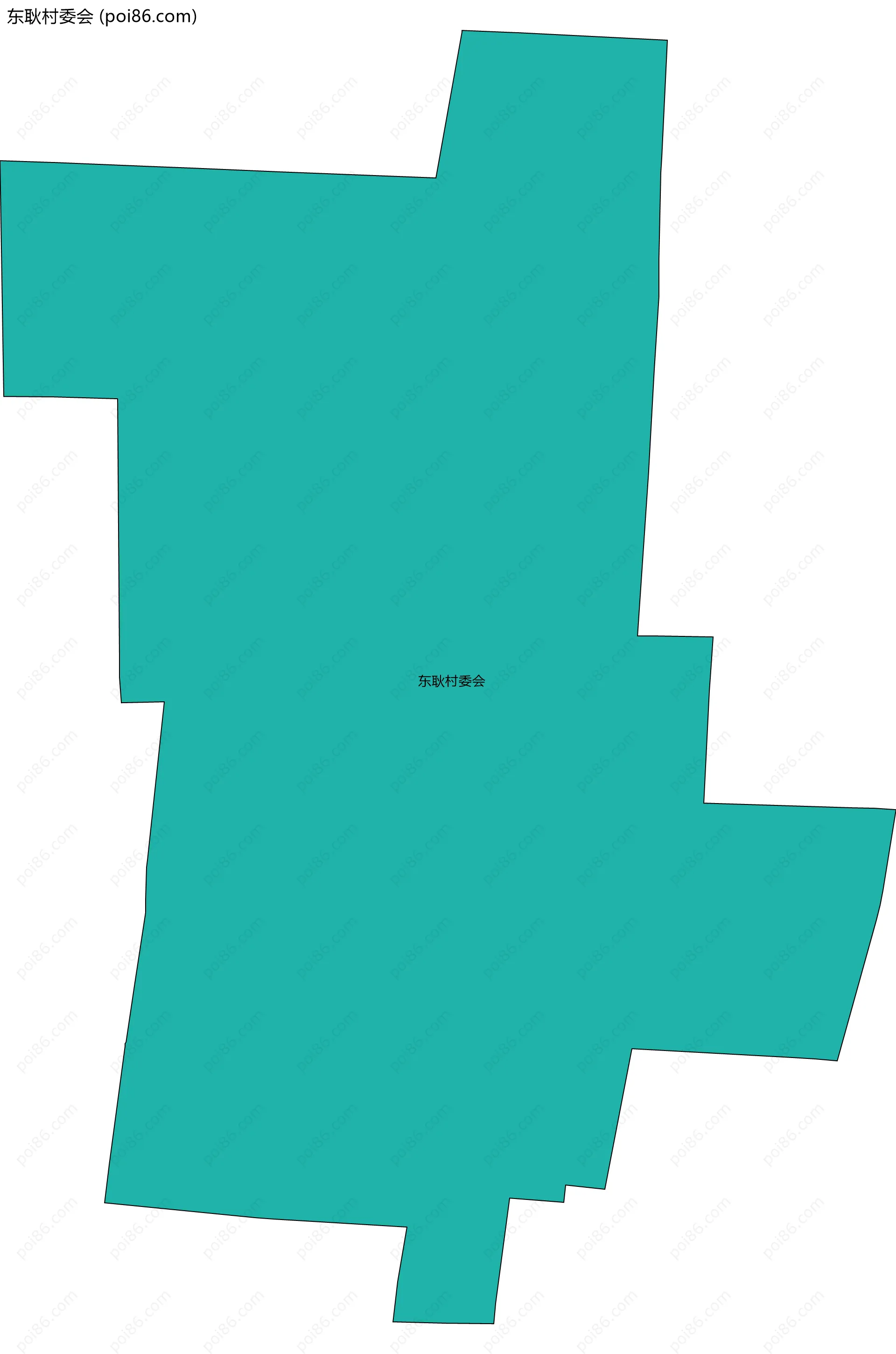 东耿村委会边界地图