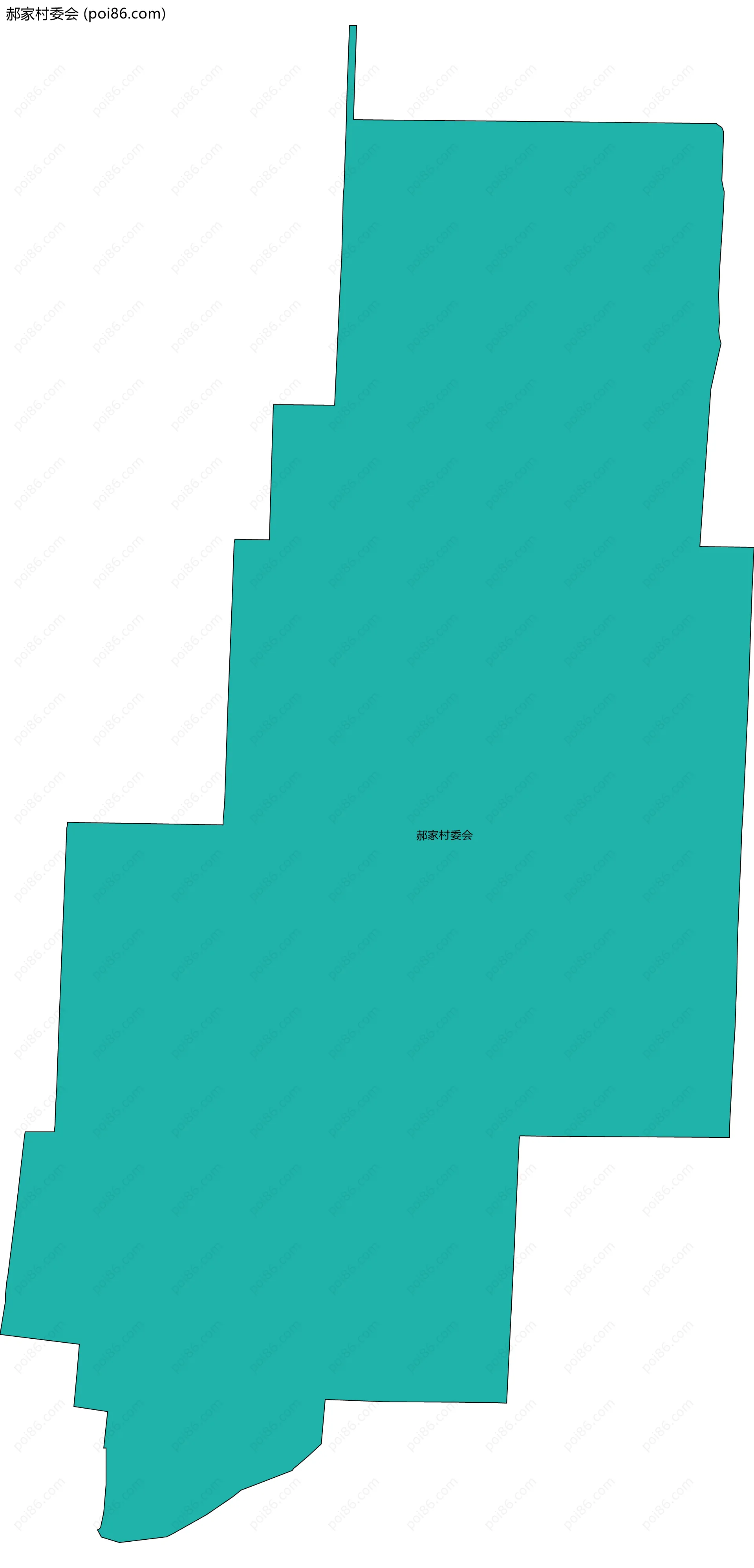 郝家村委会边界地图