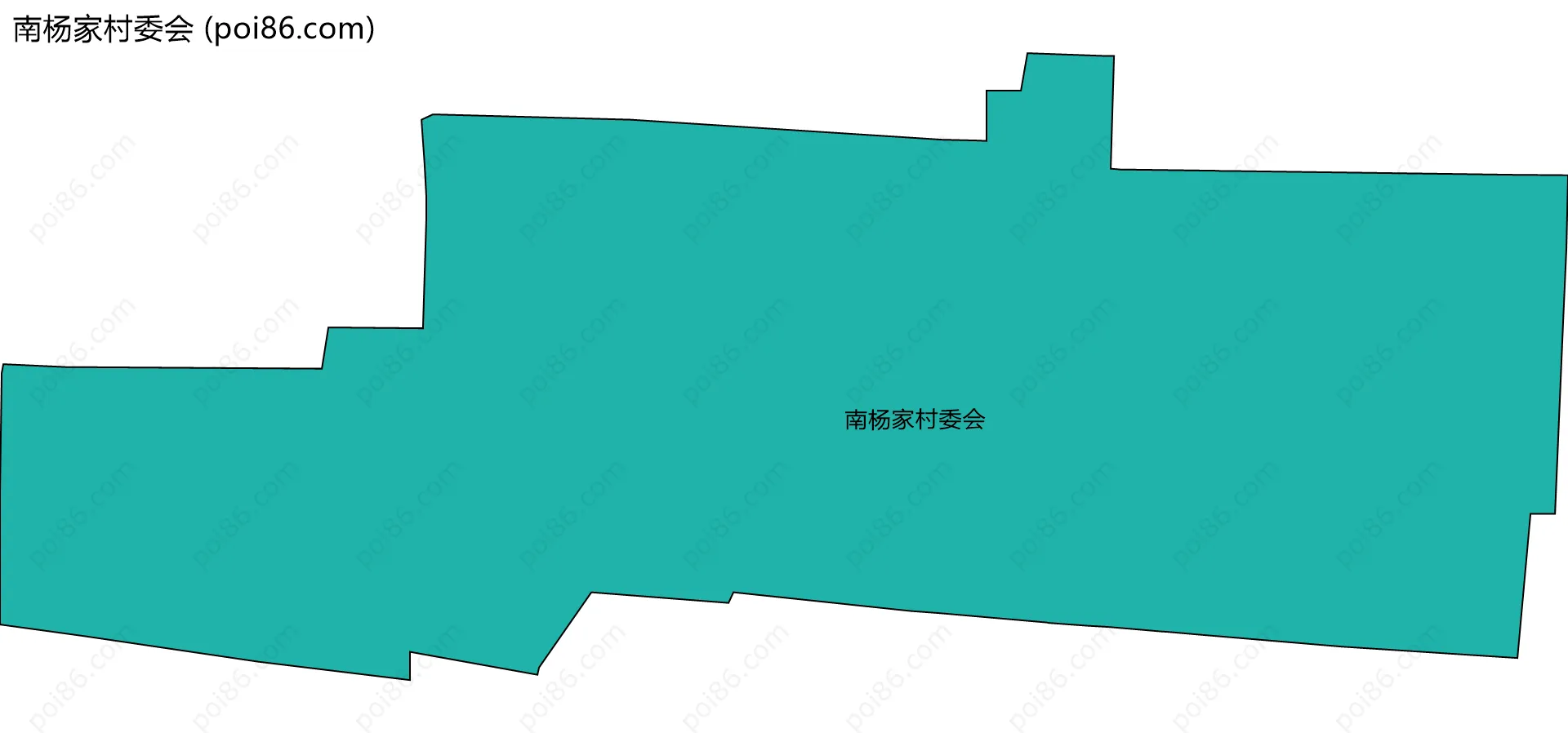 南杨家村委会边界地图