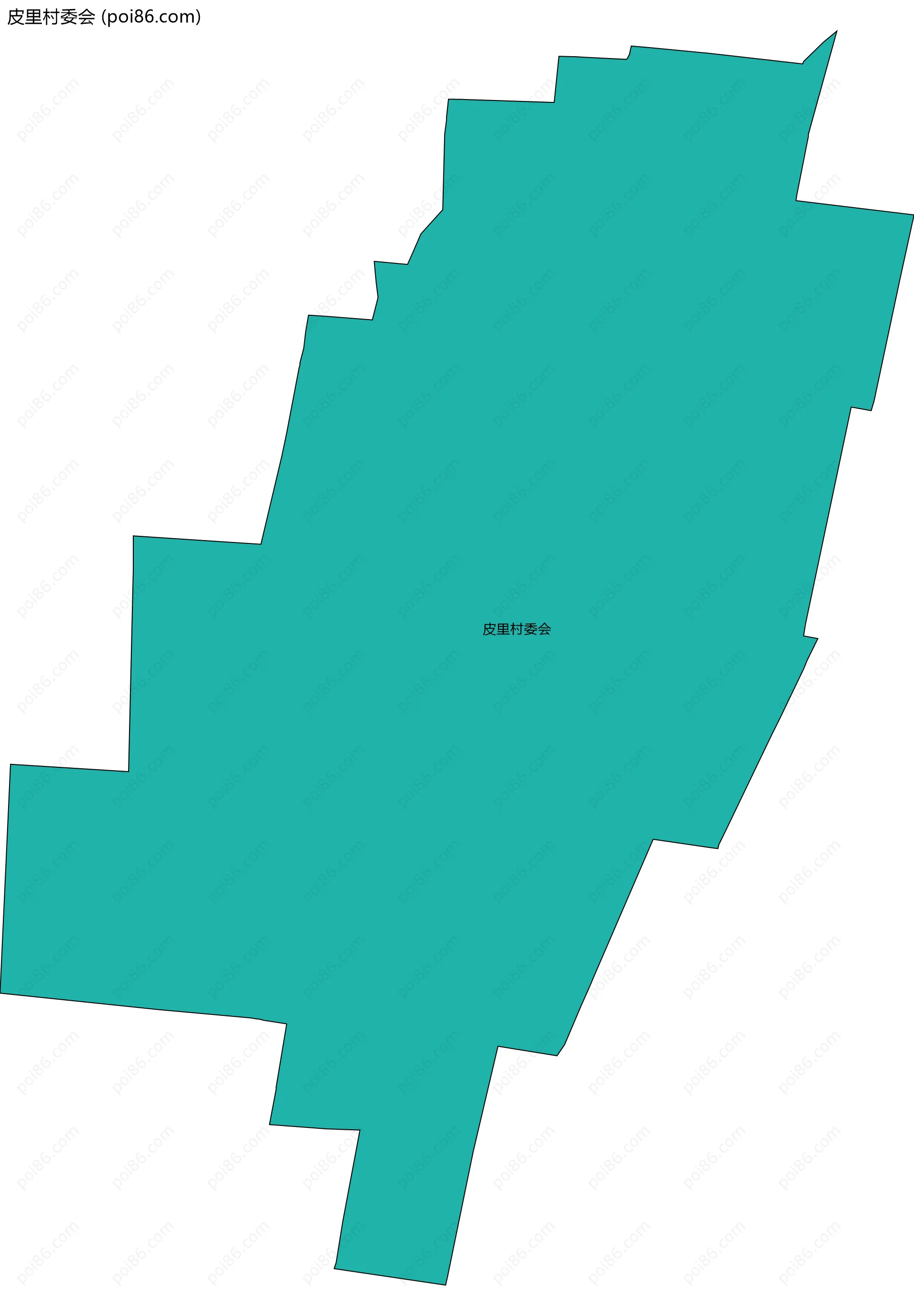 皮里村委会边界地图
