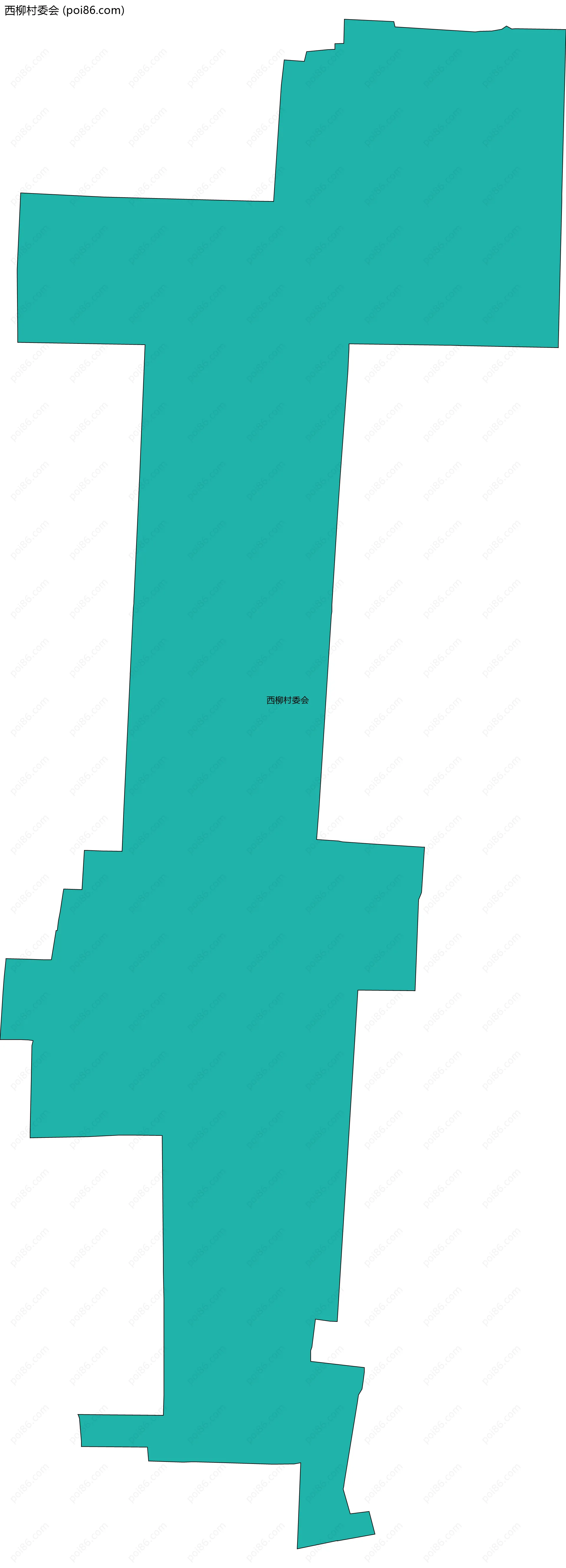 西柳村委会边界地图