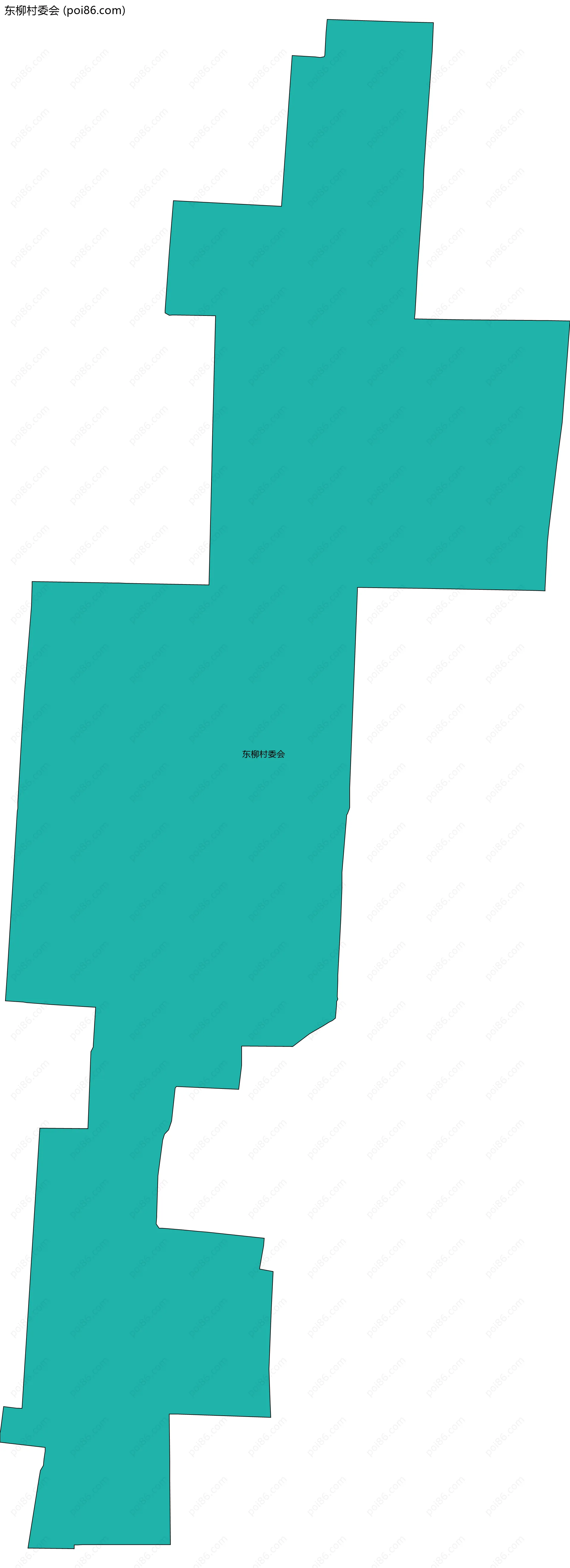 东柳村委会边界地图