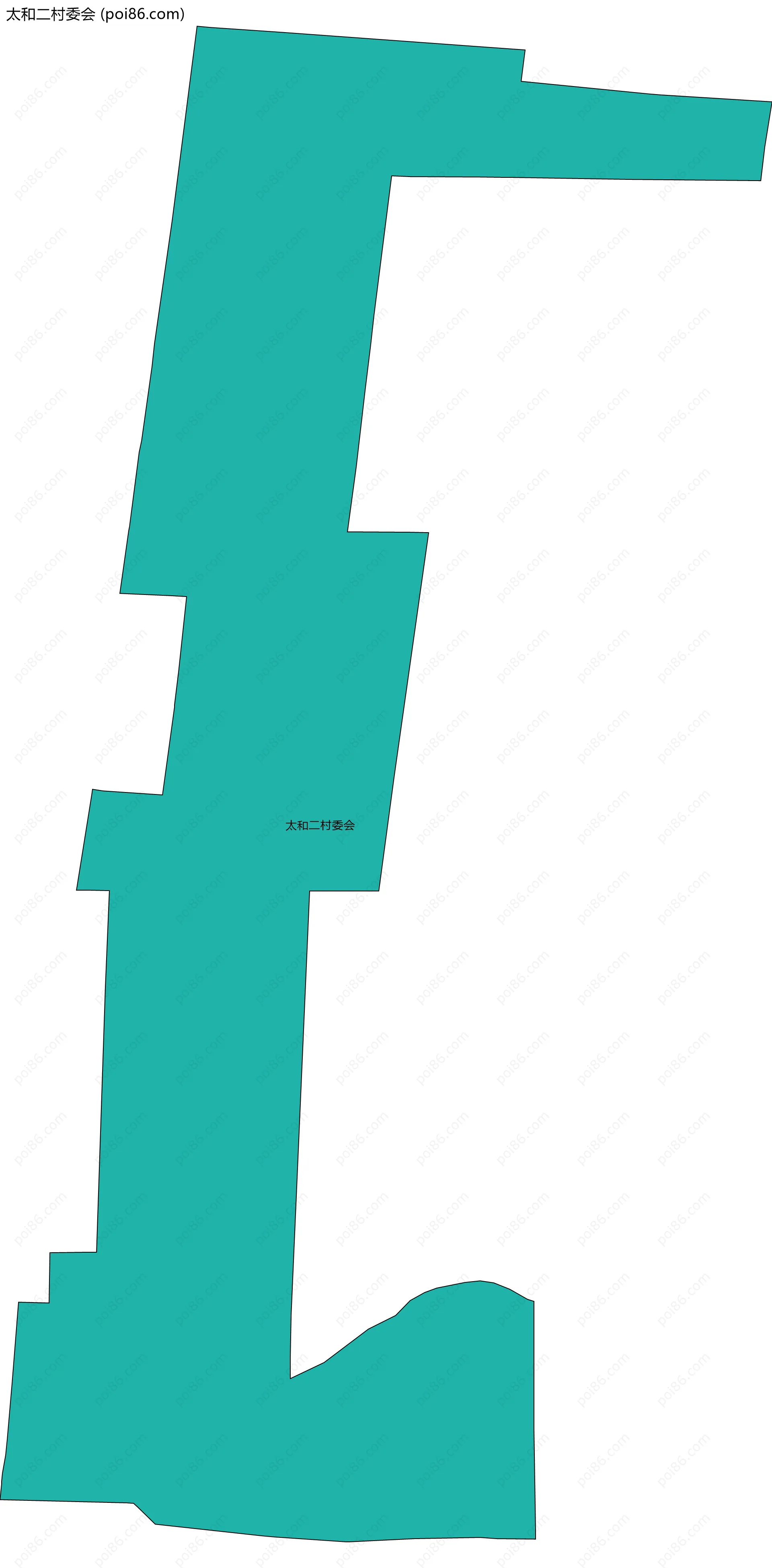 太和二村委会边界地图