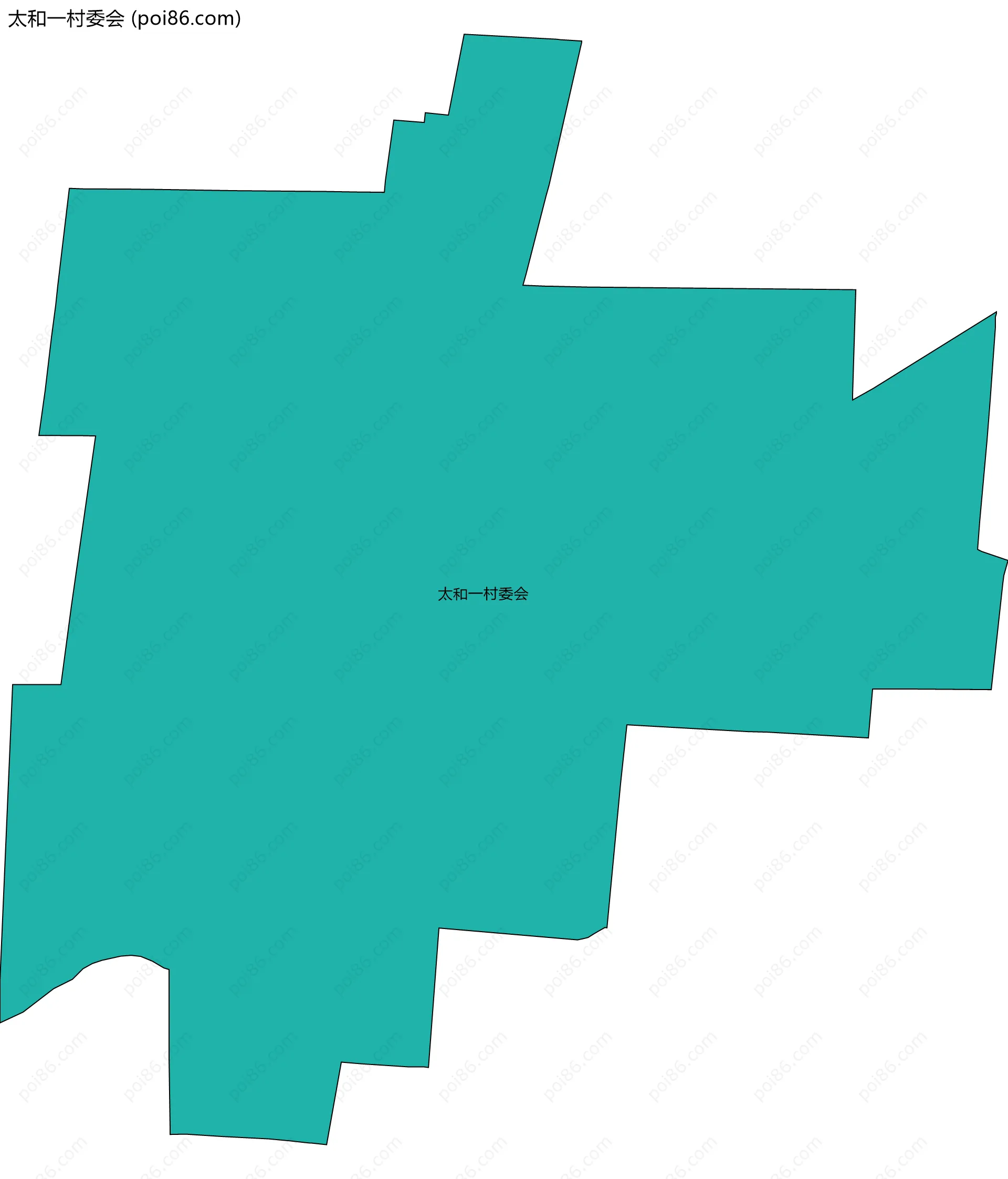 太和一村委会边界地图
