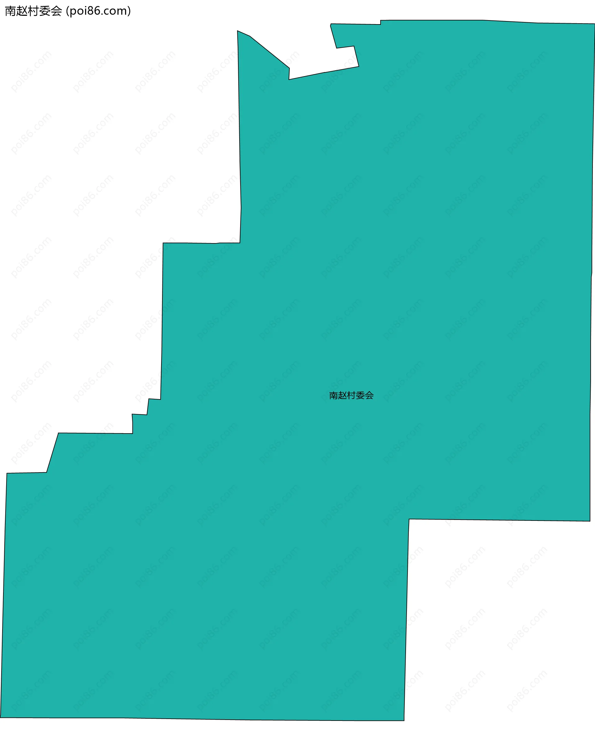 南赵村委会边界地图