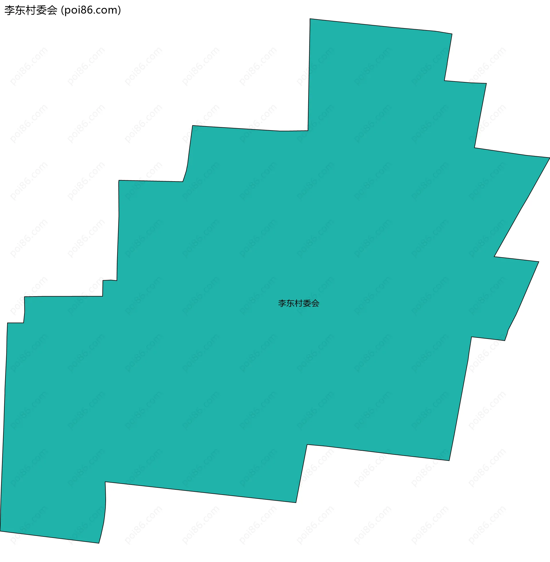 李东村委会边界地图