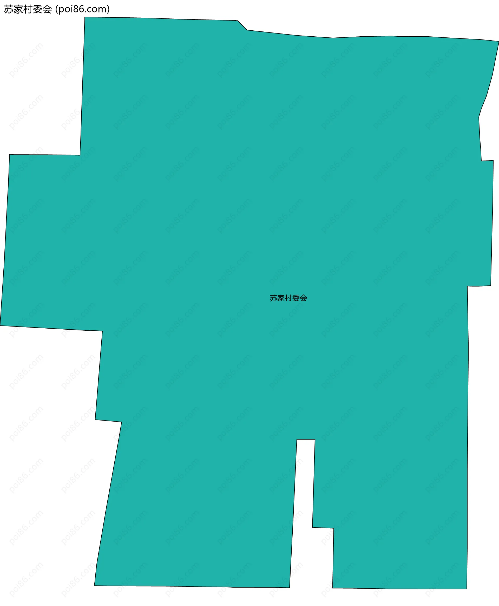 苏家村委会边界地图