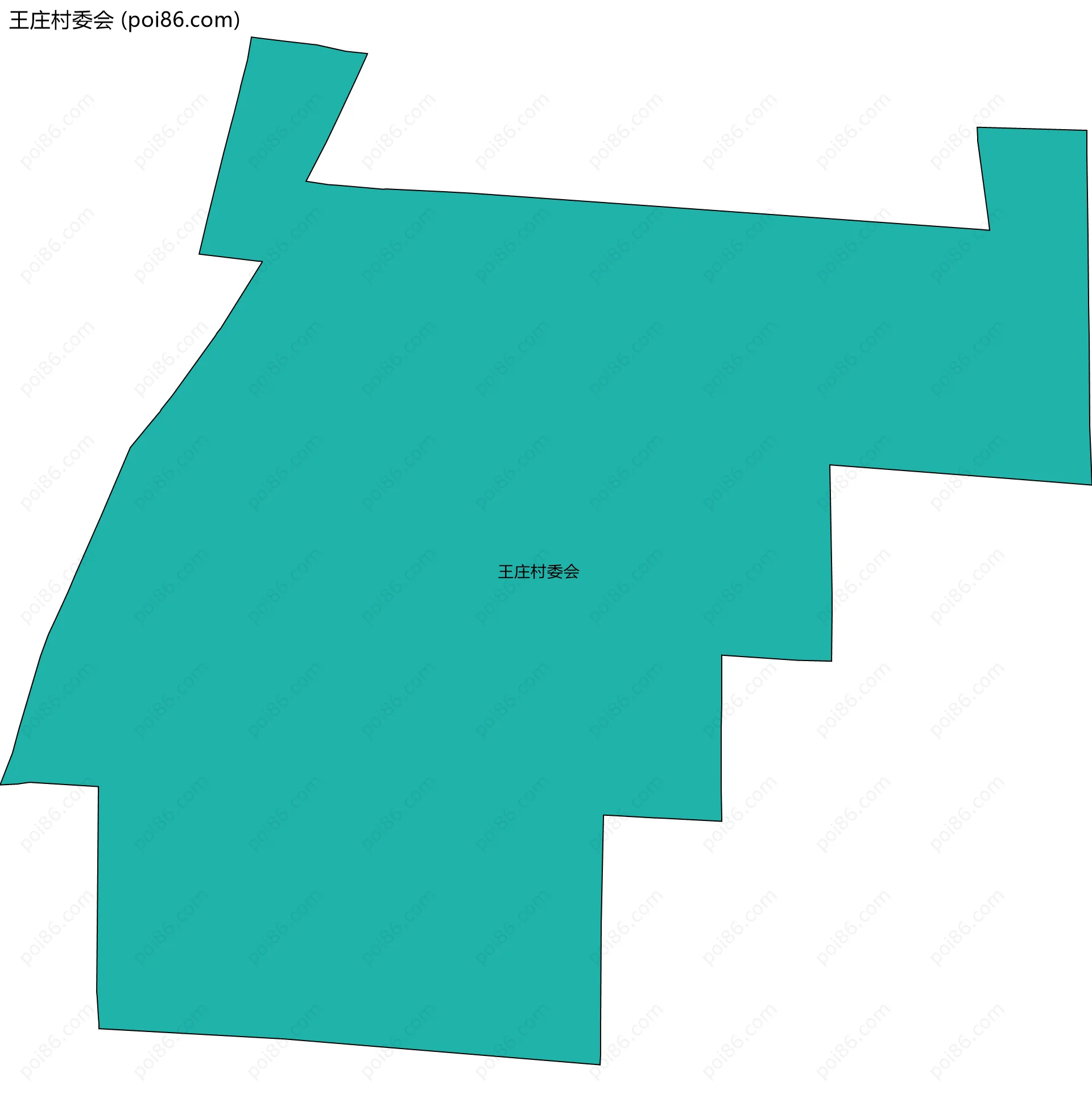 王庄村委会边界地图