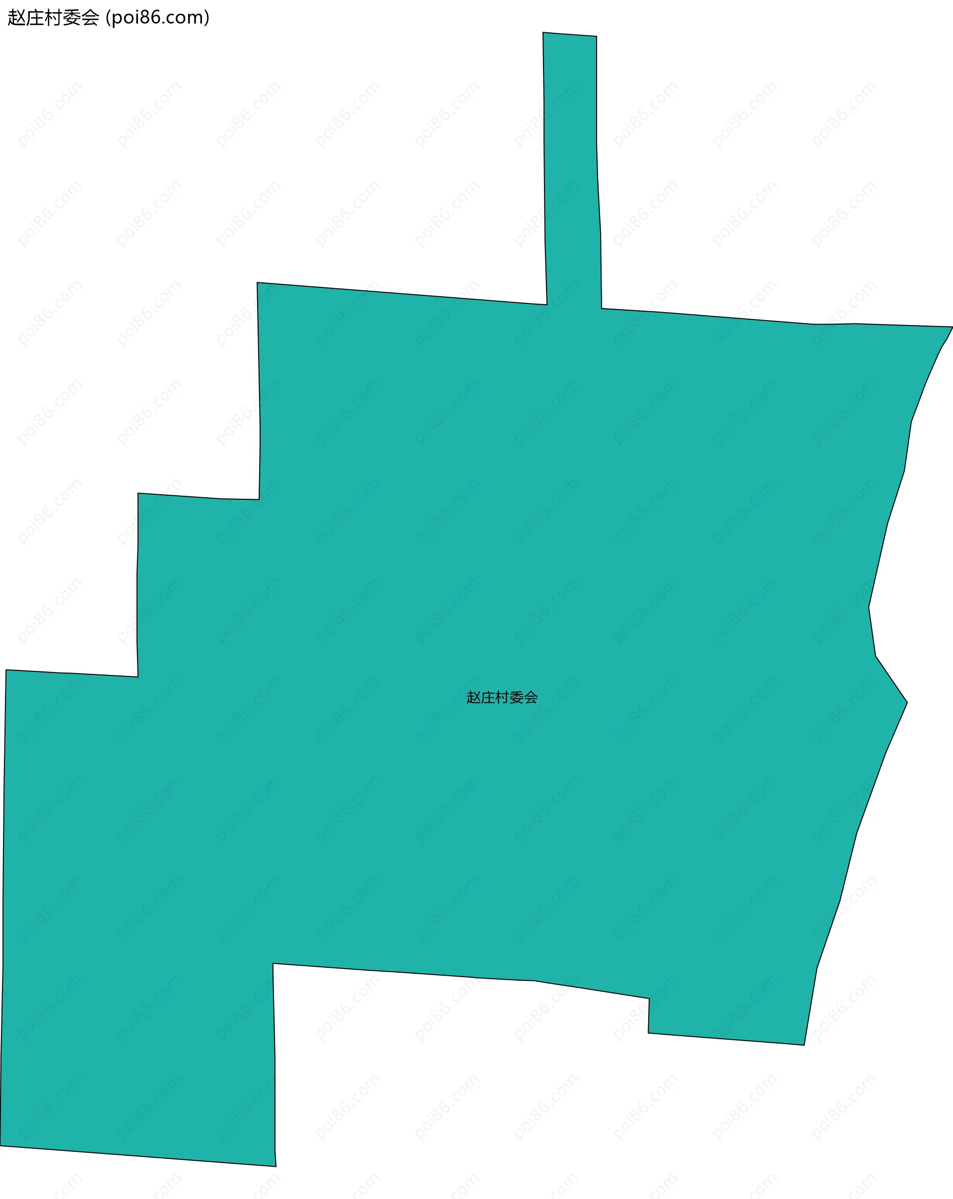 赵庄村委会边界地图