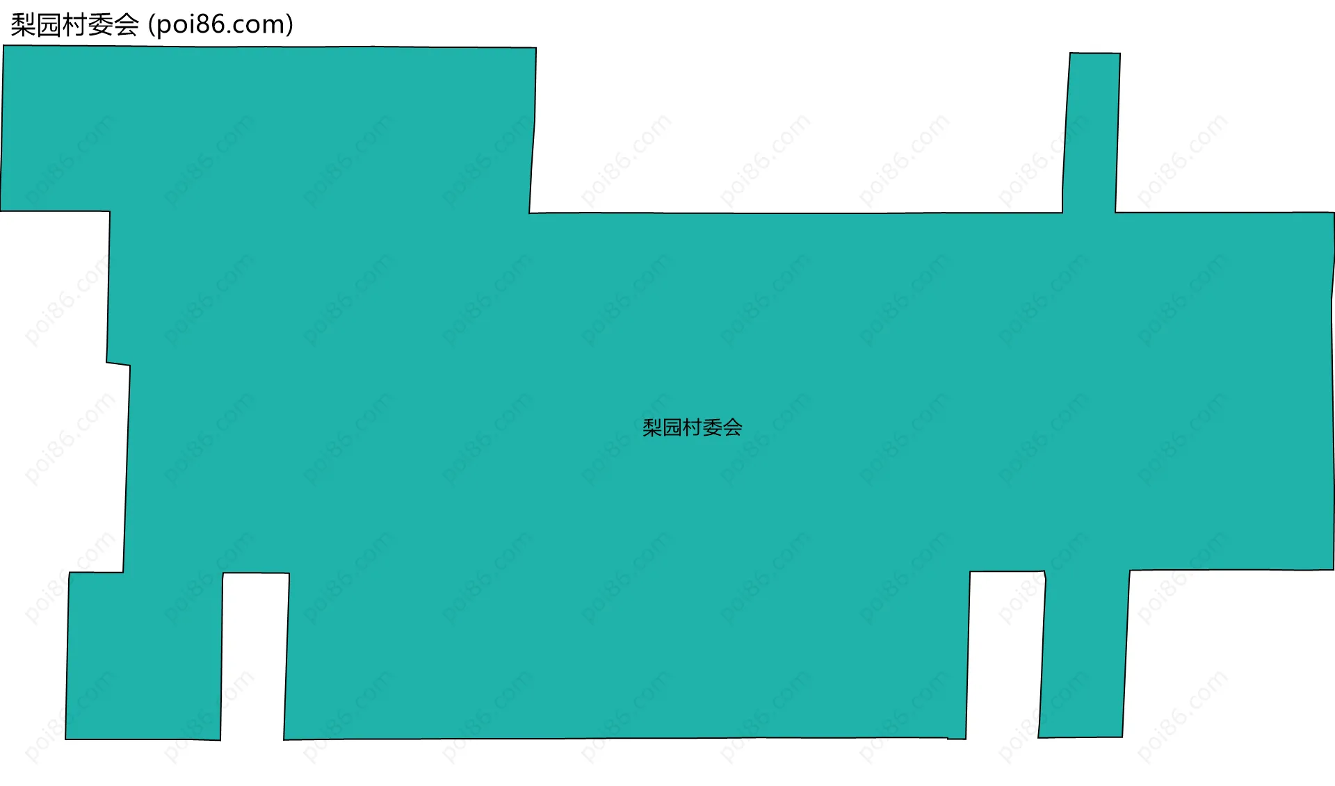 梨园村委会边界地图