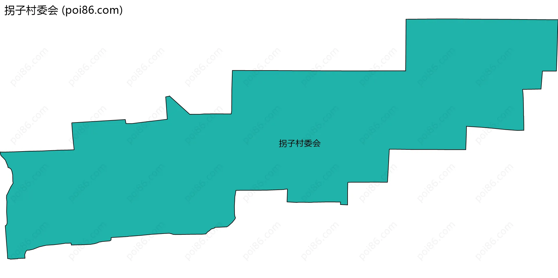 拐子村委会边界地图