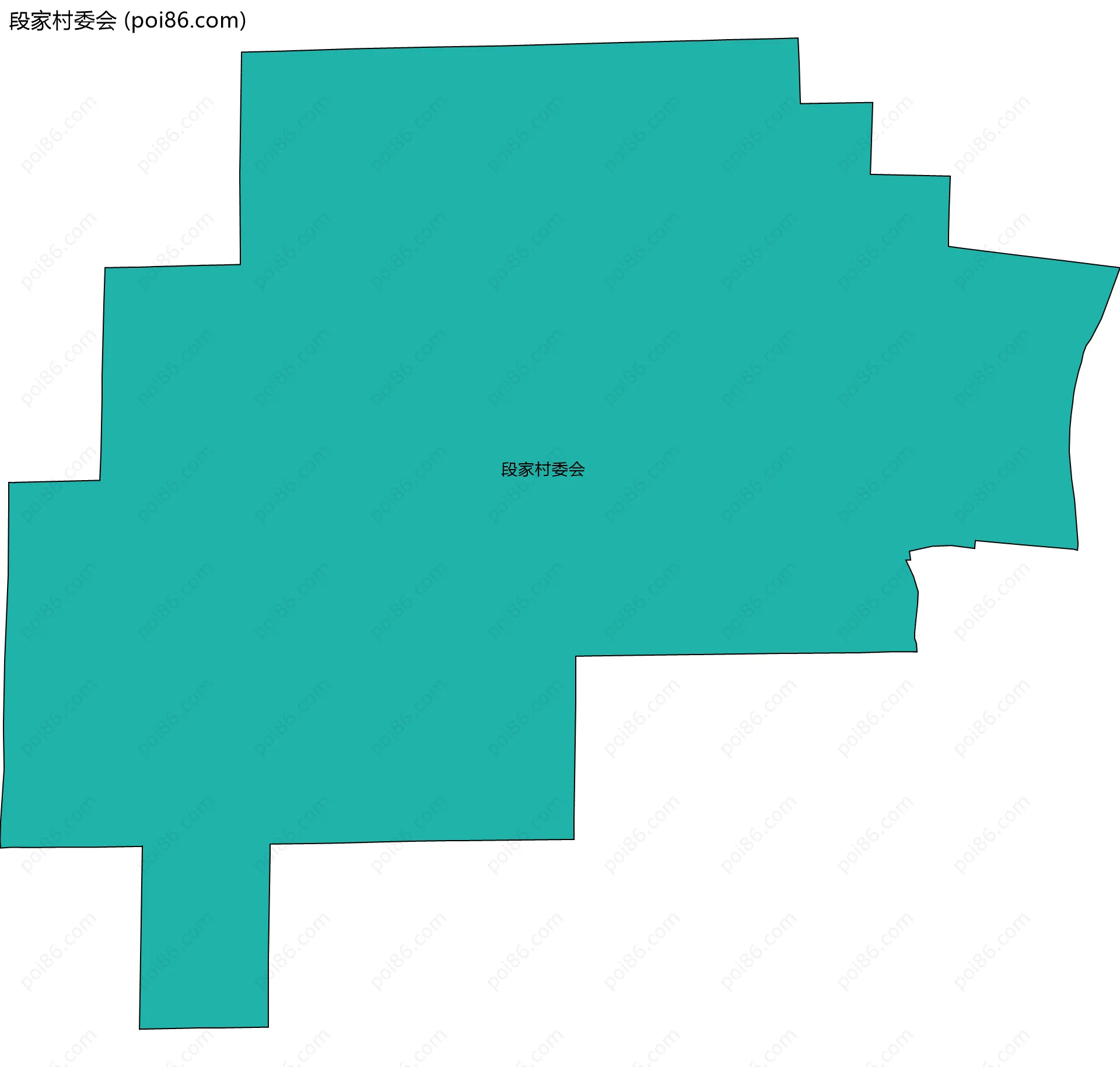 段家村委会边界地图