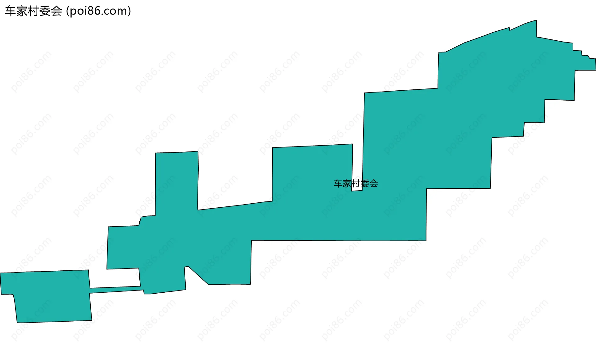 车家村委会边界地图