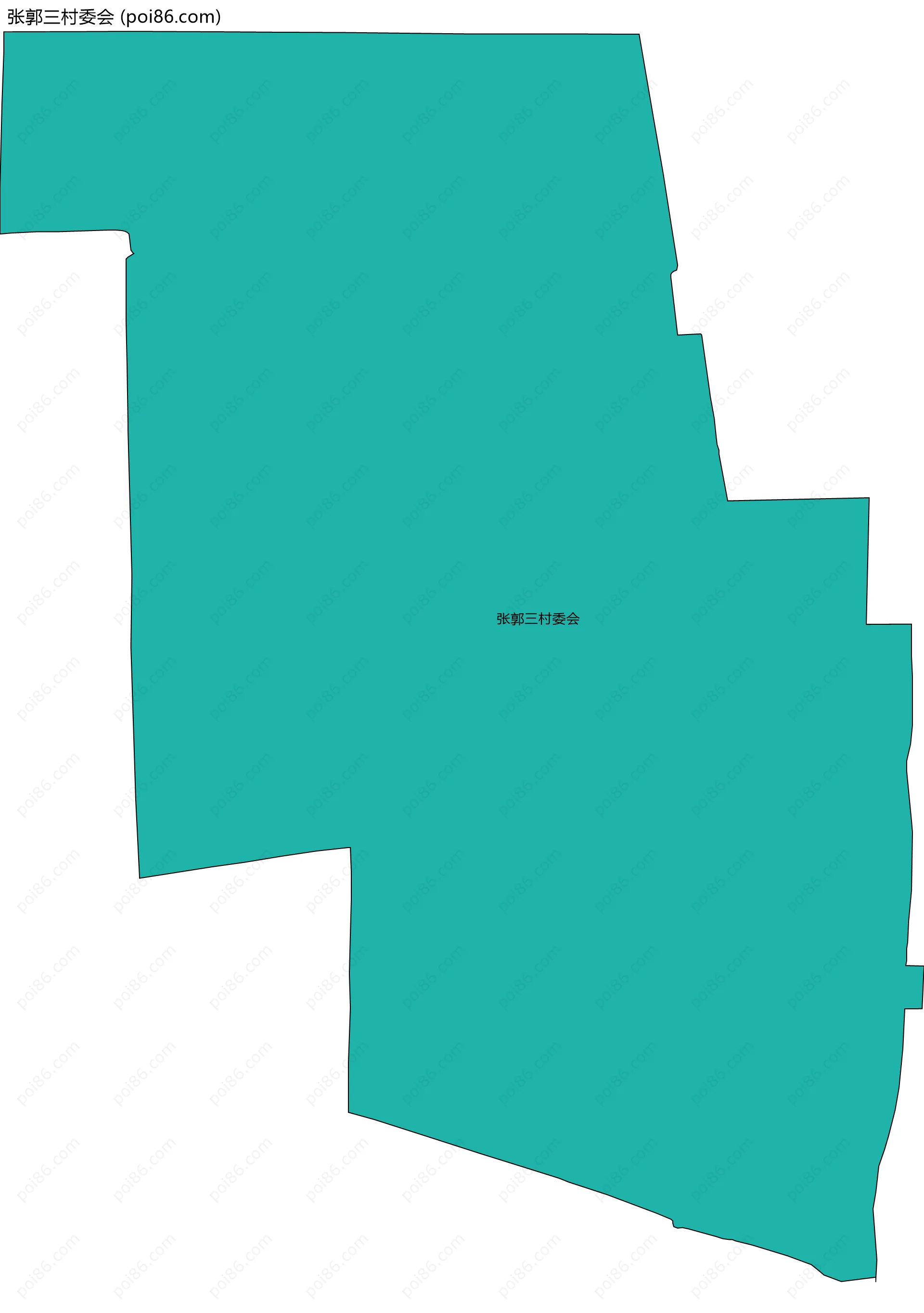 张郭三村委会边界地图