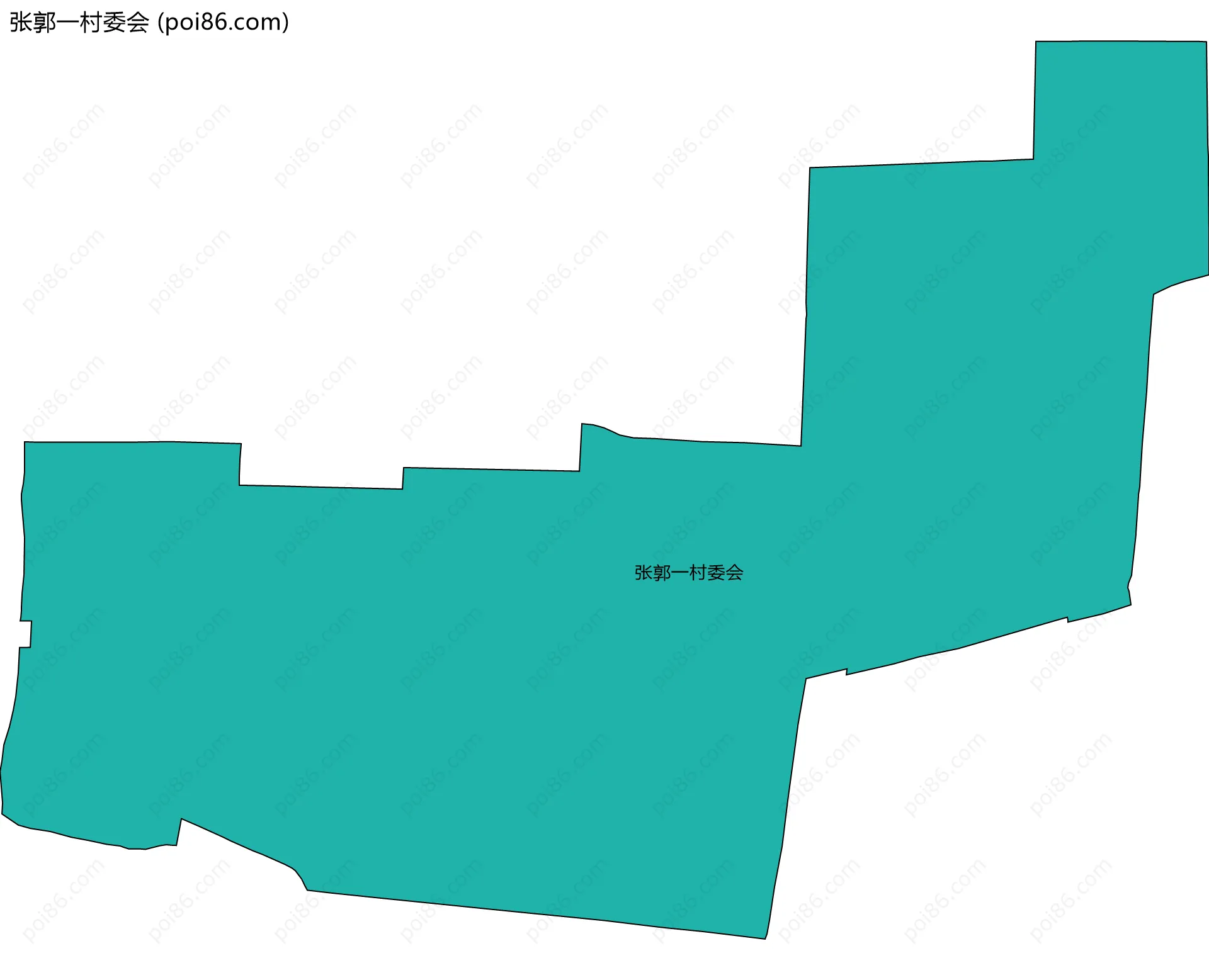 张郭一村委会边界地图
