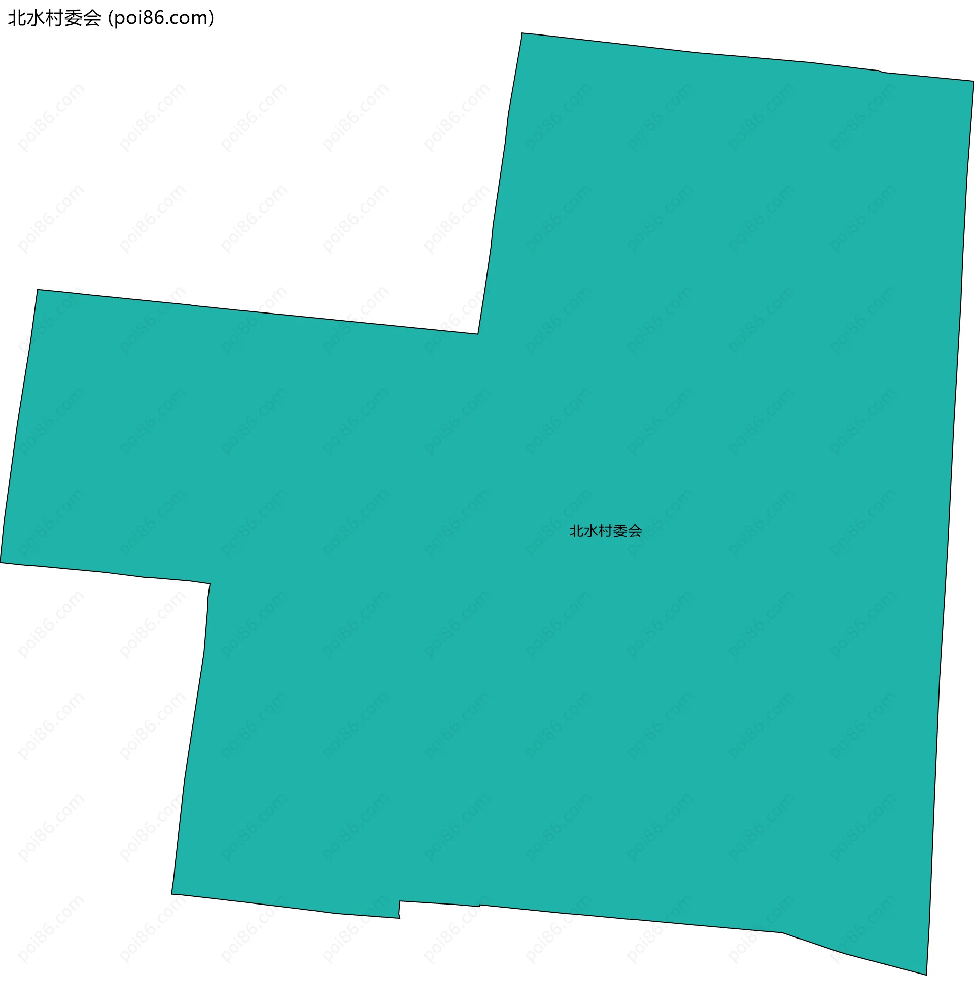 北水村委会边界地图