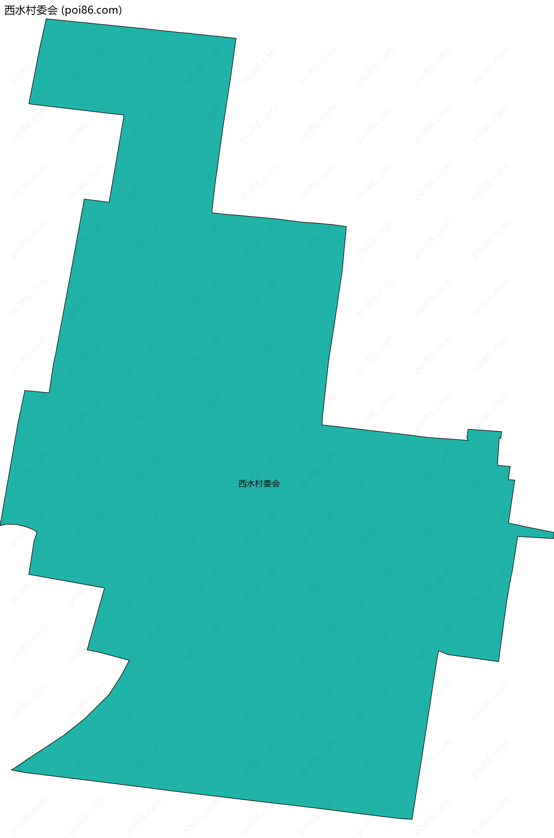 西水村委会边界地图