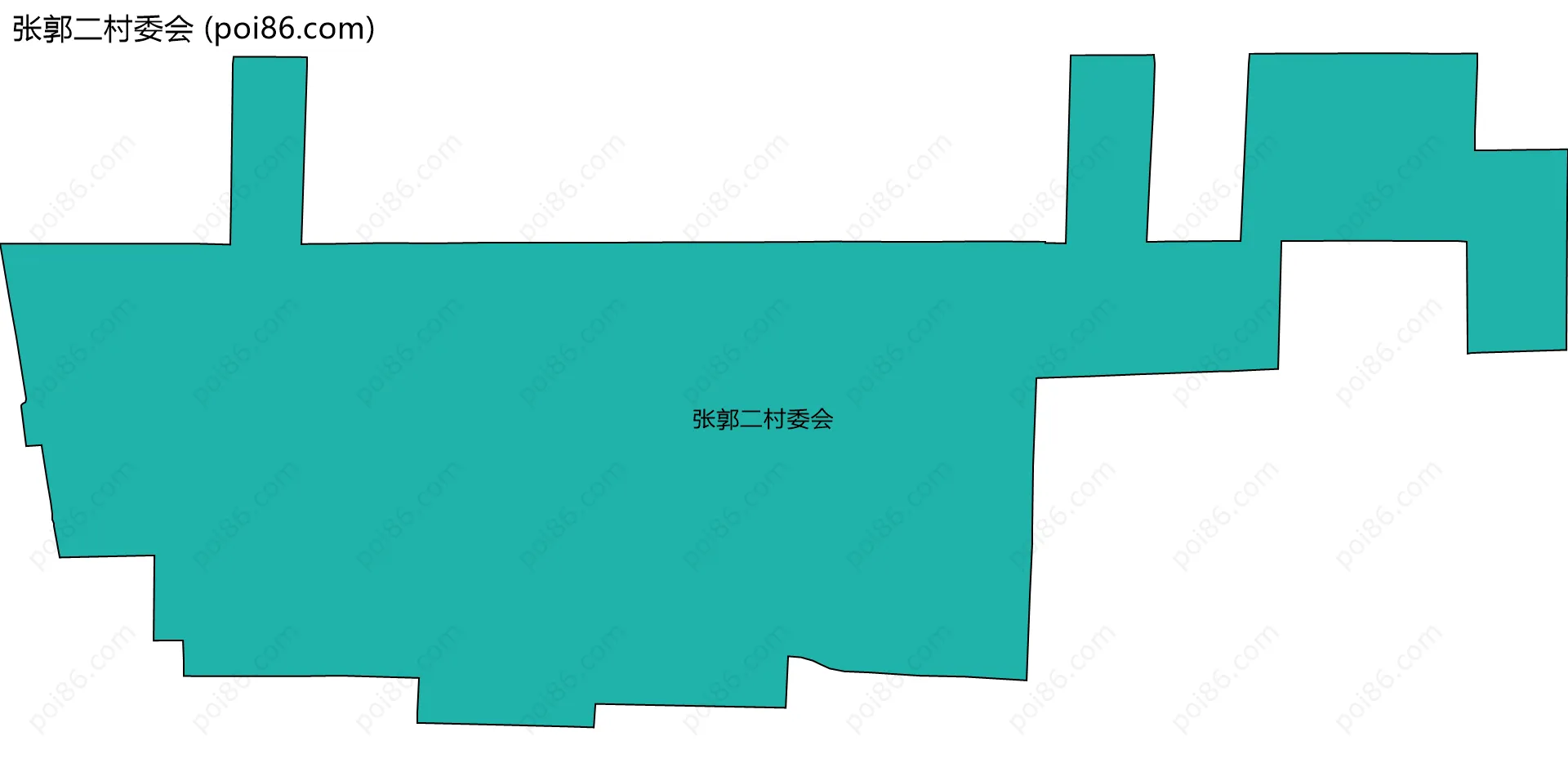 张郭二村委会边界地图