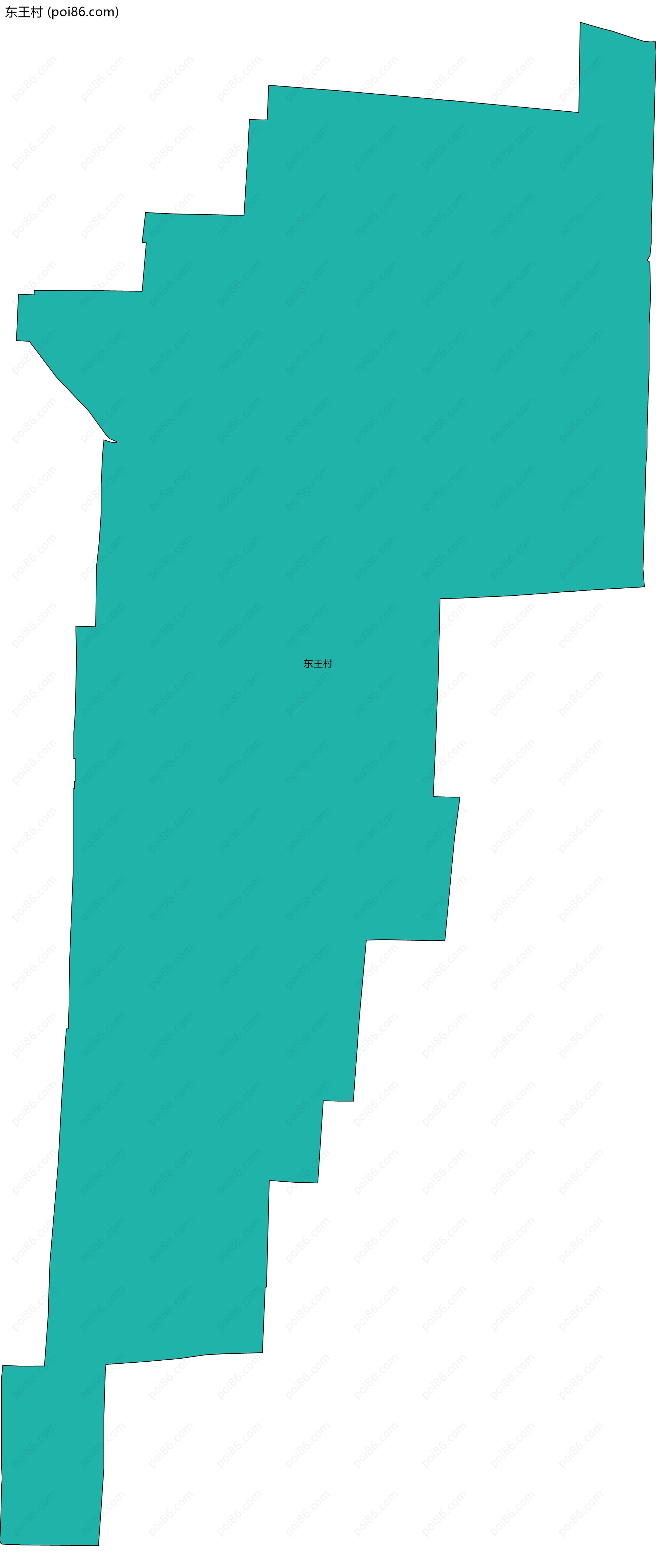 东王村边界地图