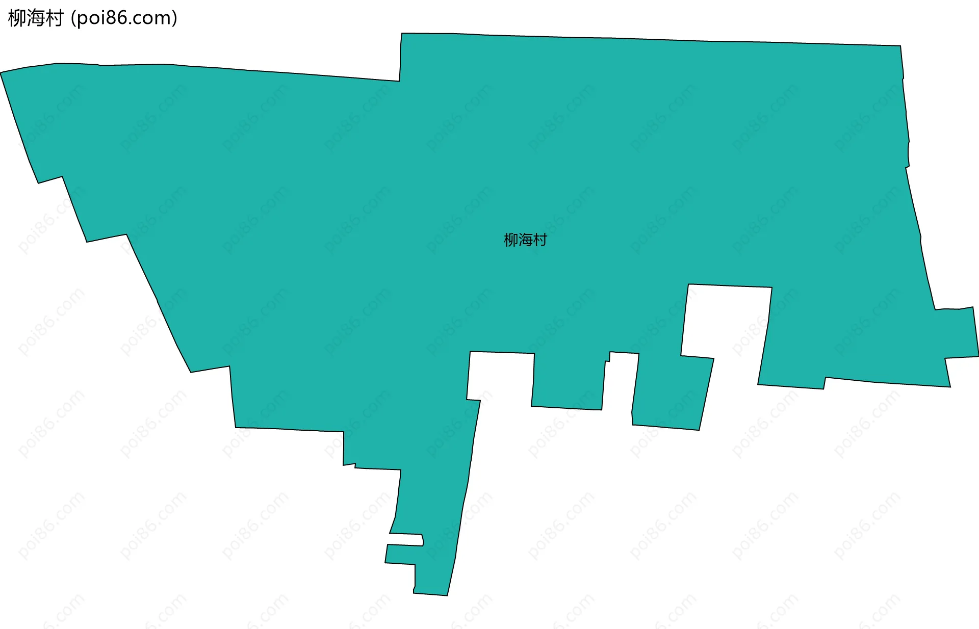 柳海村边界地图