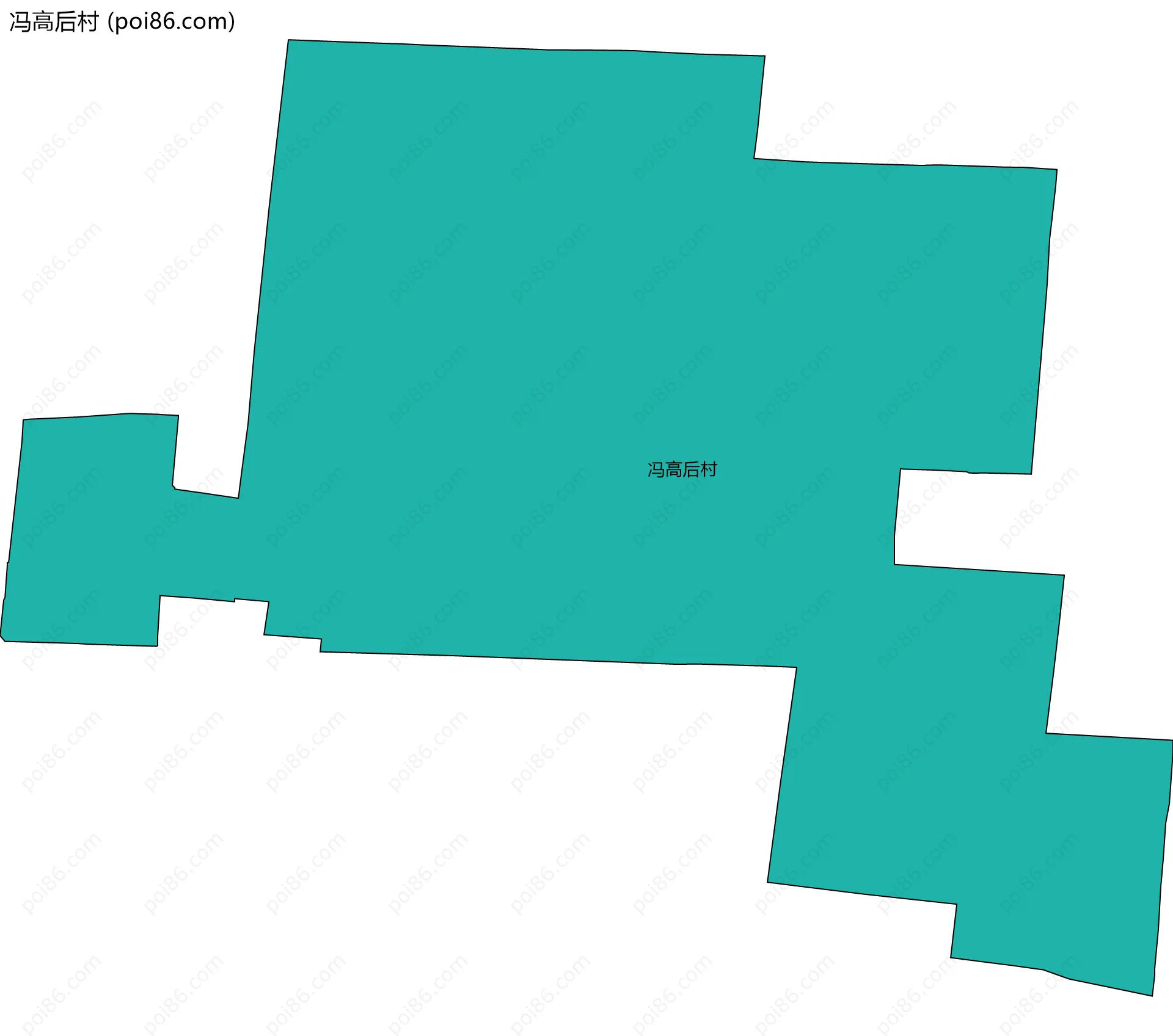 冯高后村边界地图