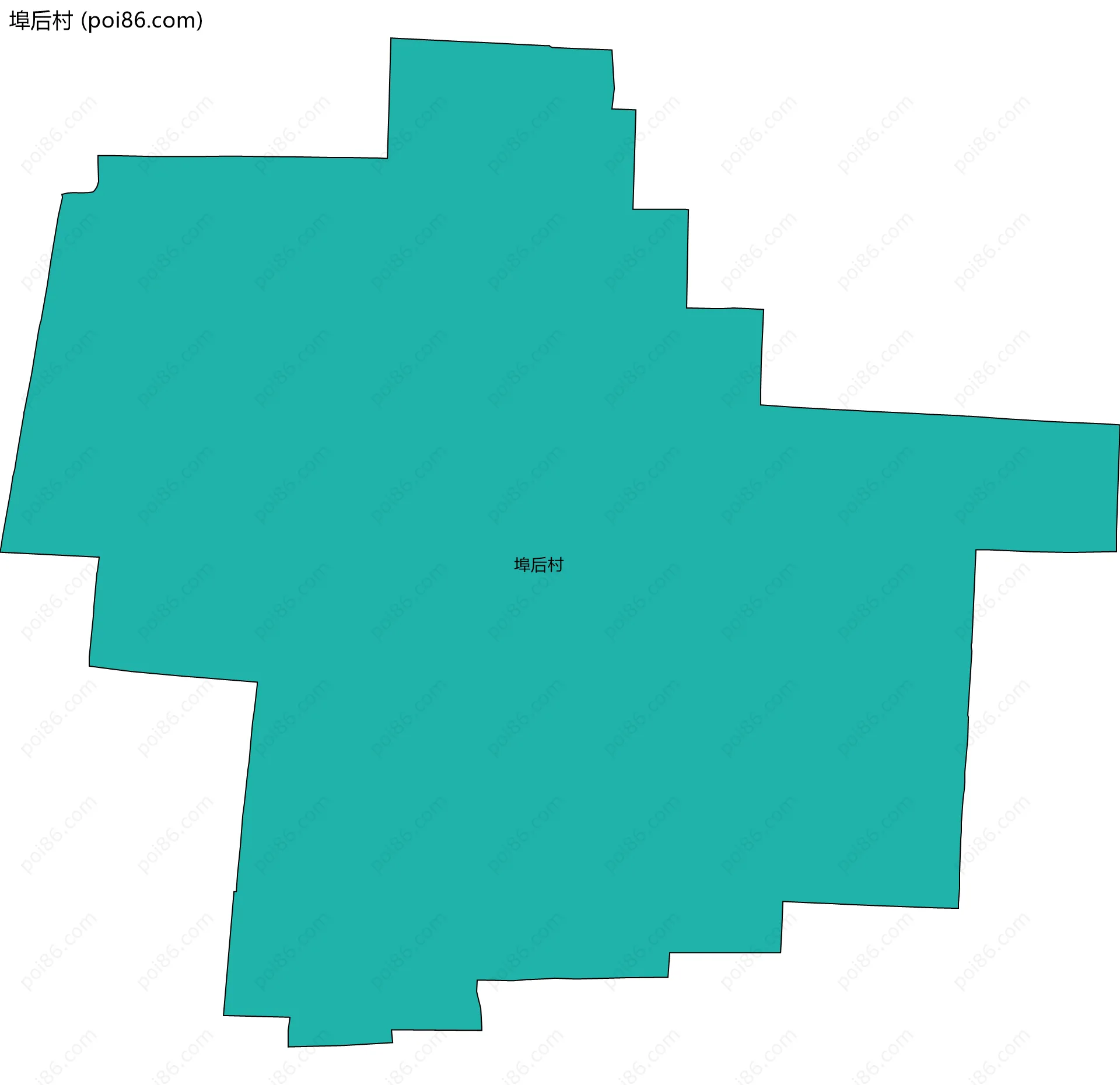 埠后村边界地图