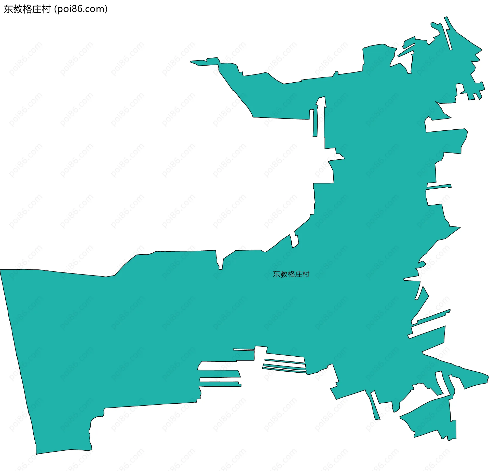 东教格庄村边界地图