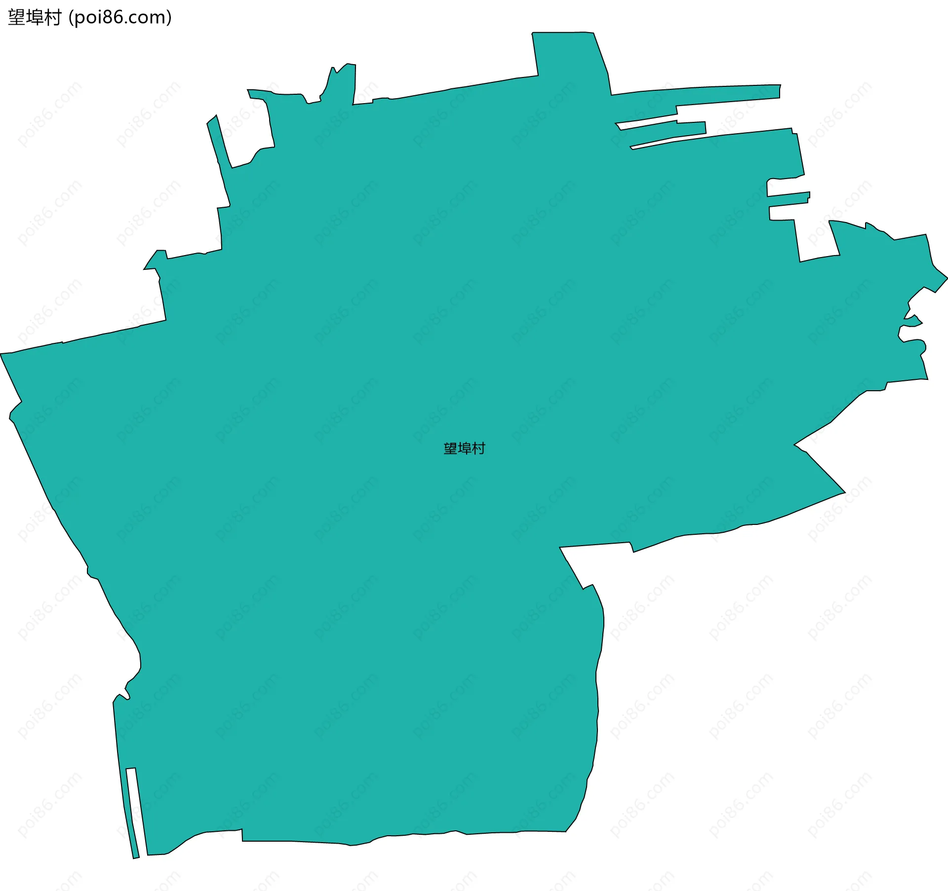 望埠村边界地图