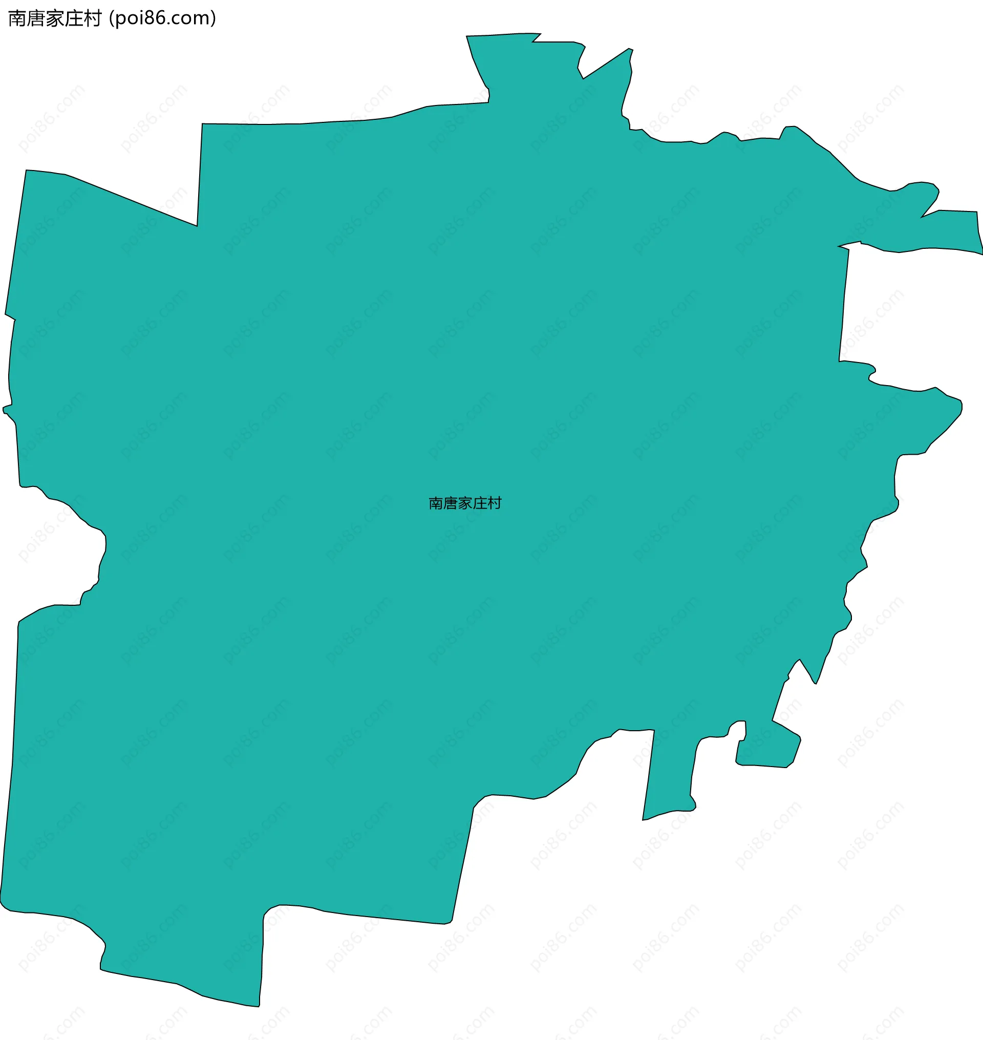 南唐家庄村边界地图