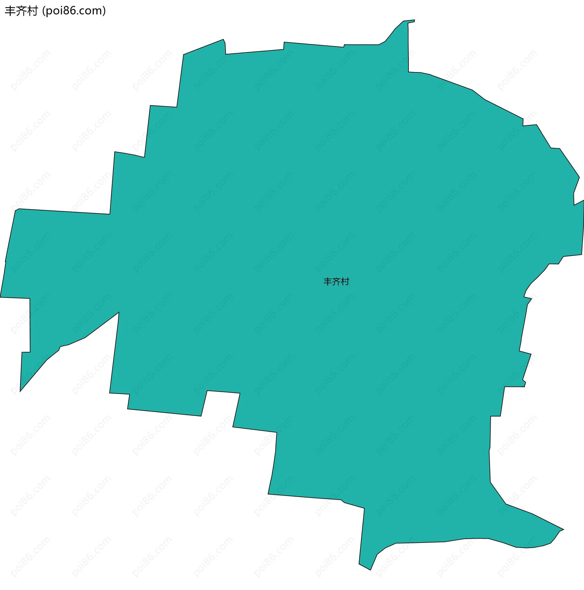 丰齐村边界地图