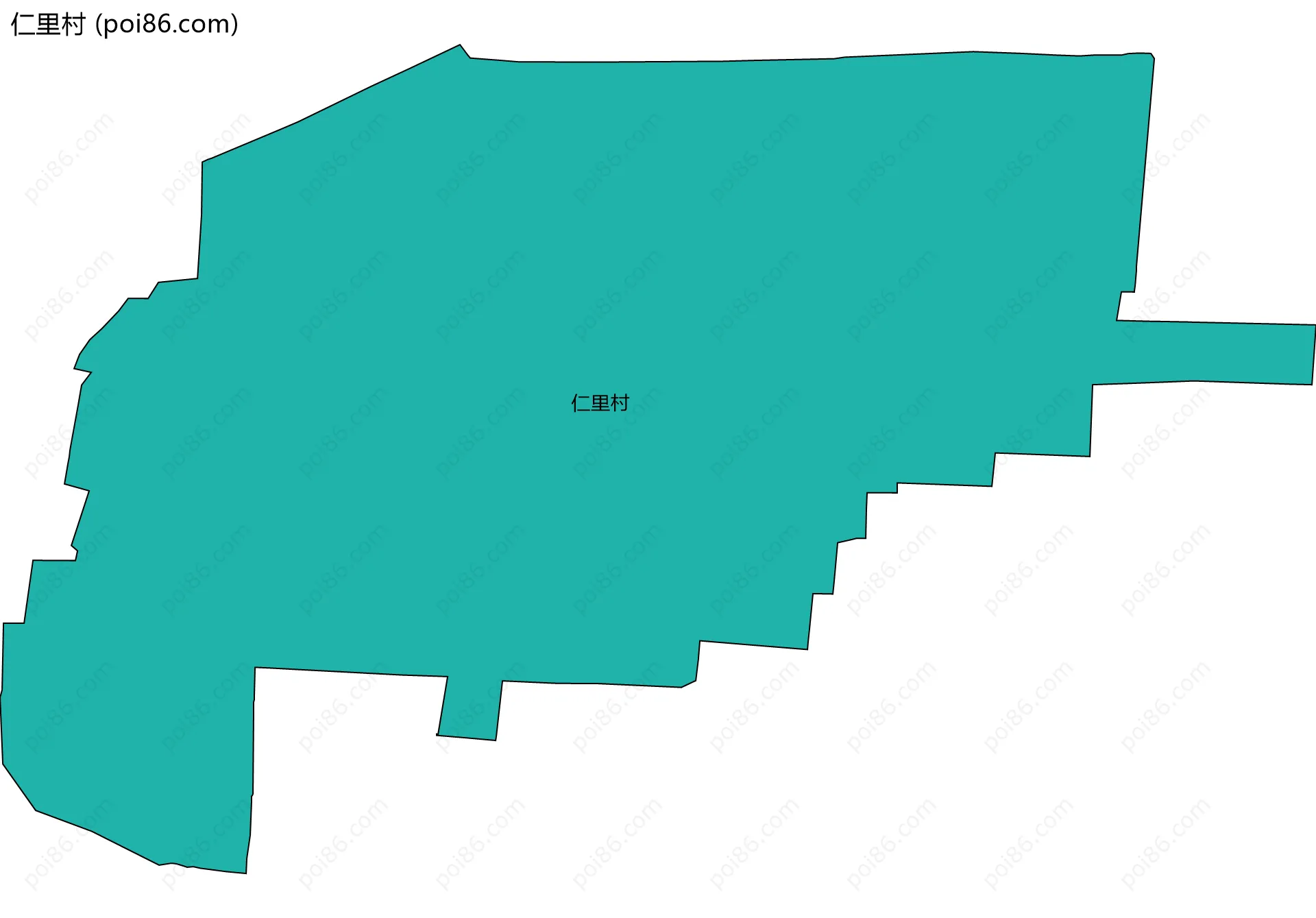 仁里村边界地图