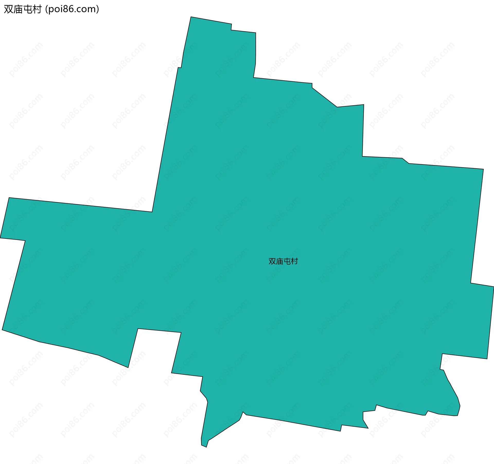 双庙屯村边界地图
