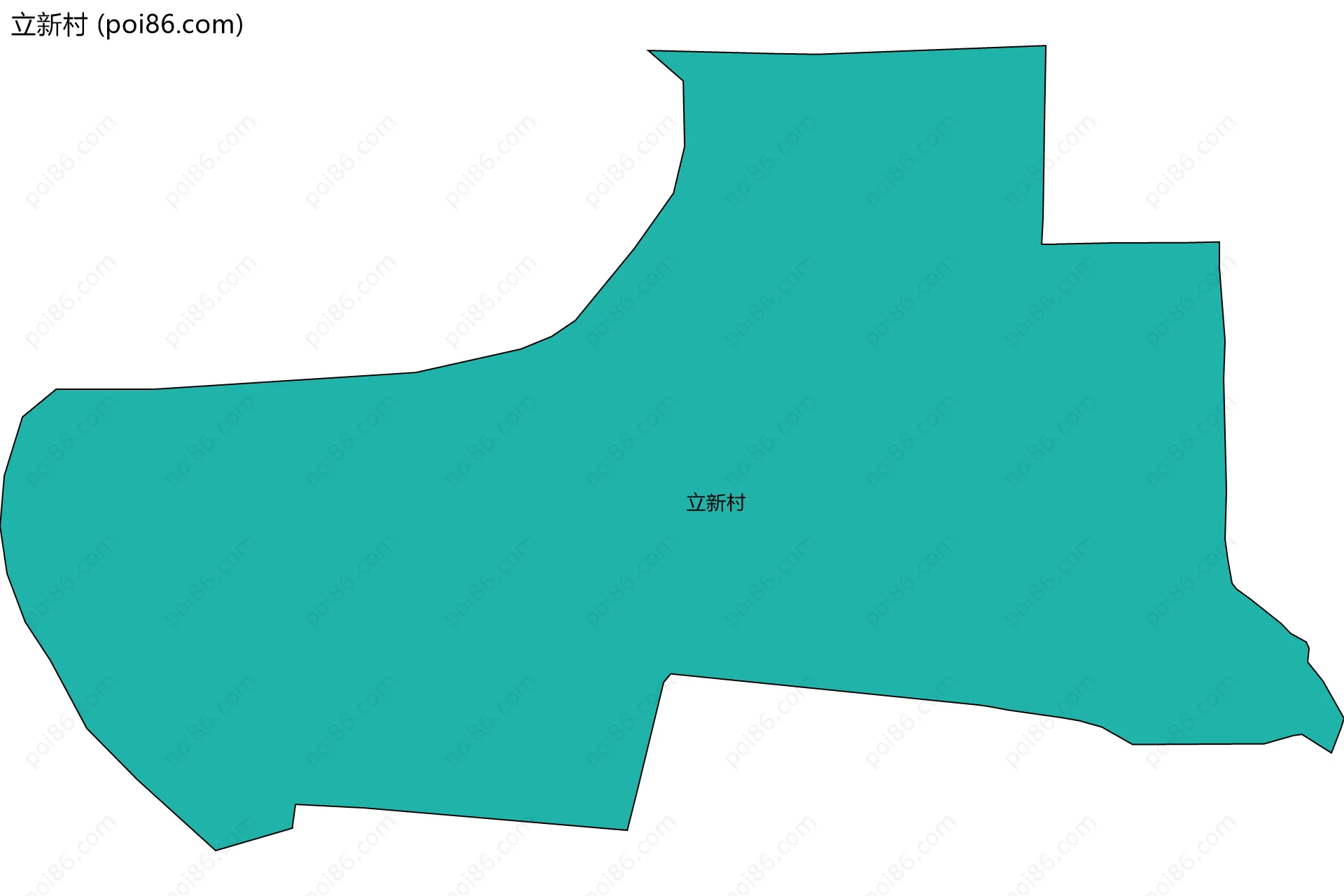立新村边界地图