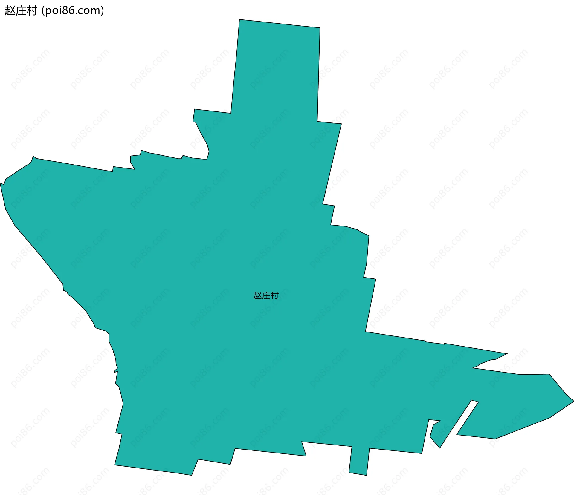赵庄村边界地图