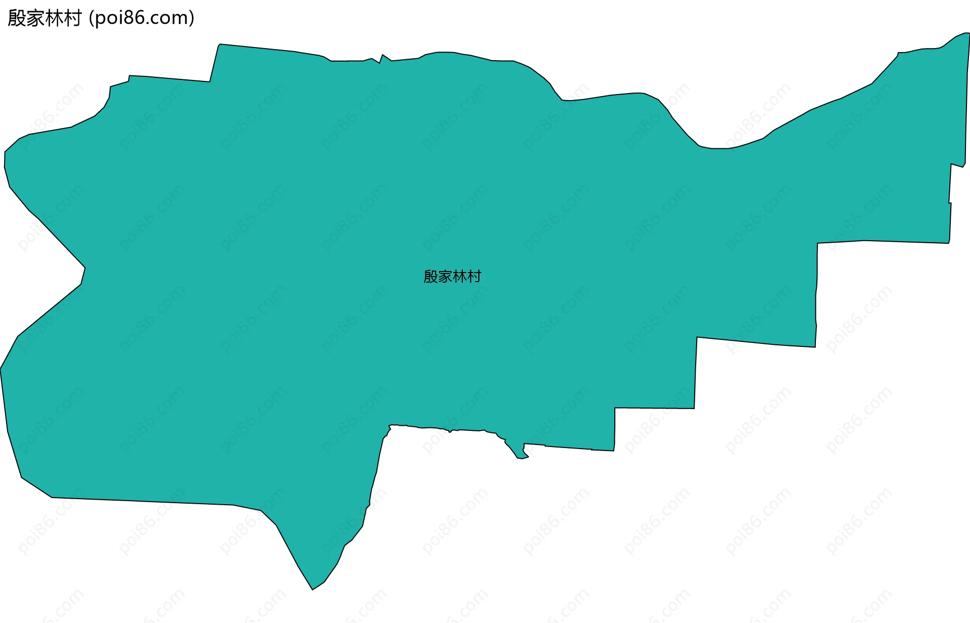 殷家林村边界地图
