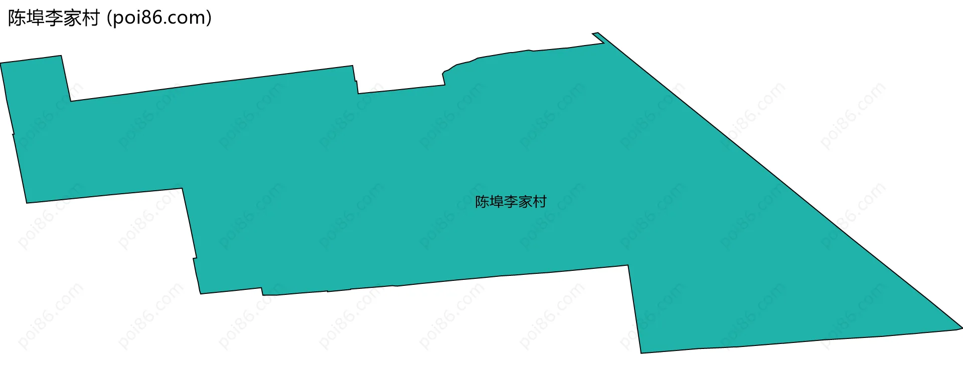 陈埠李家村边界地图