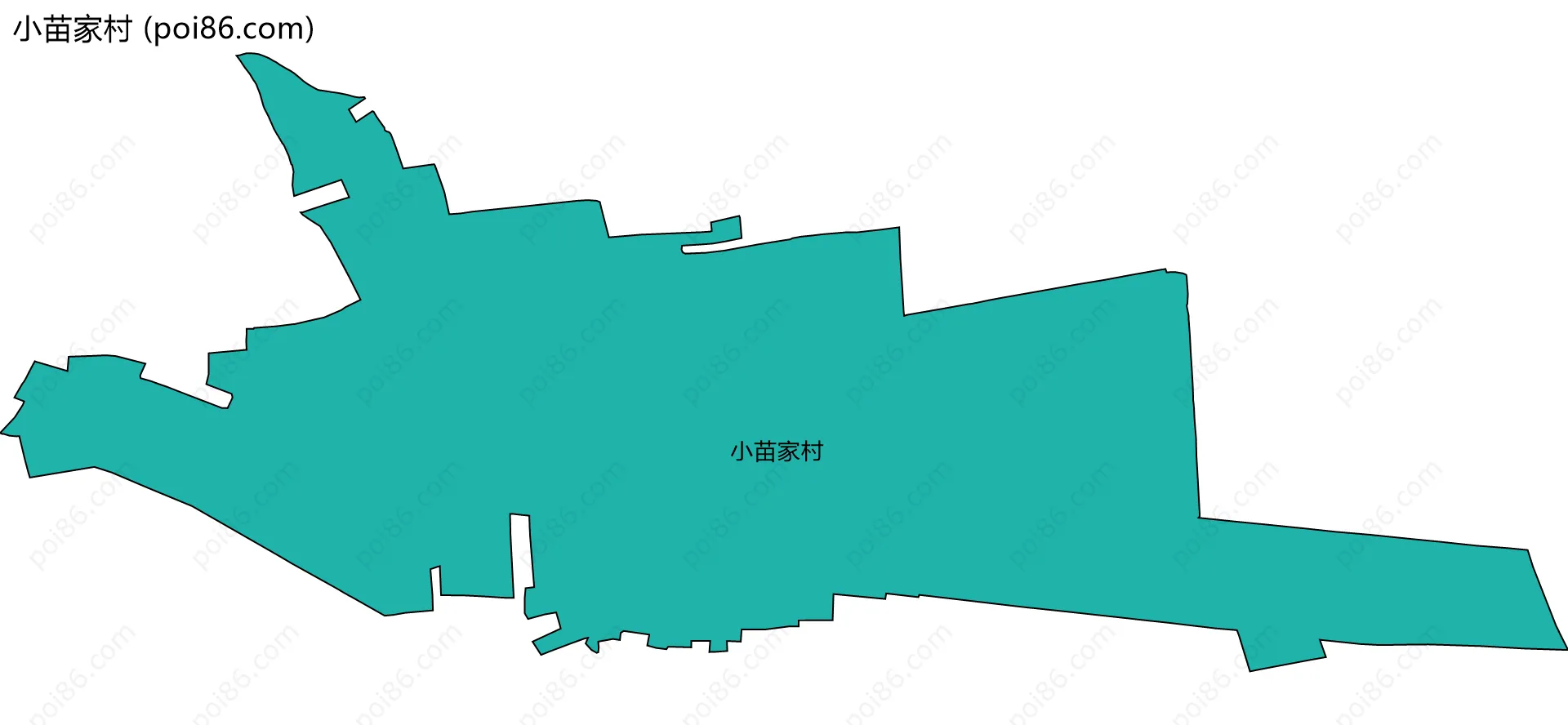 小苗家村边界地图