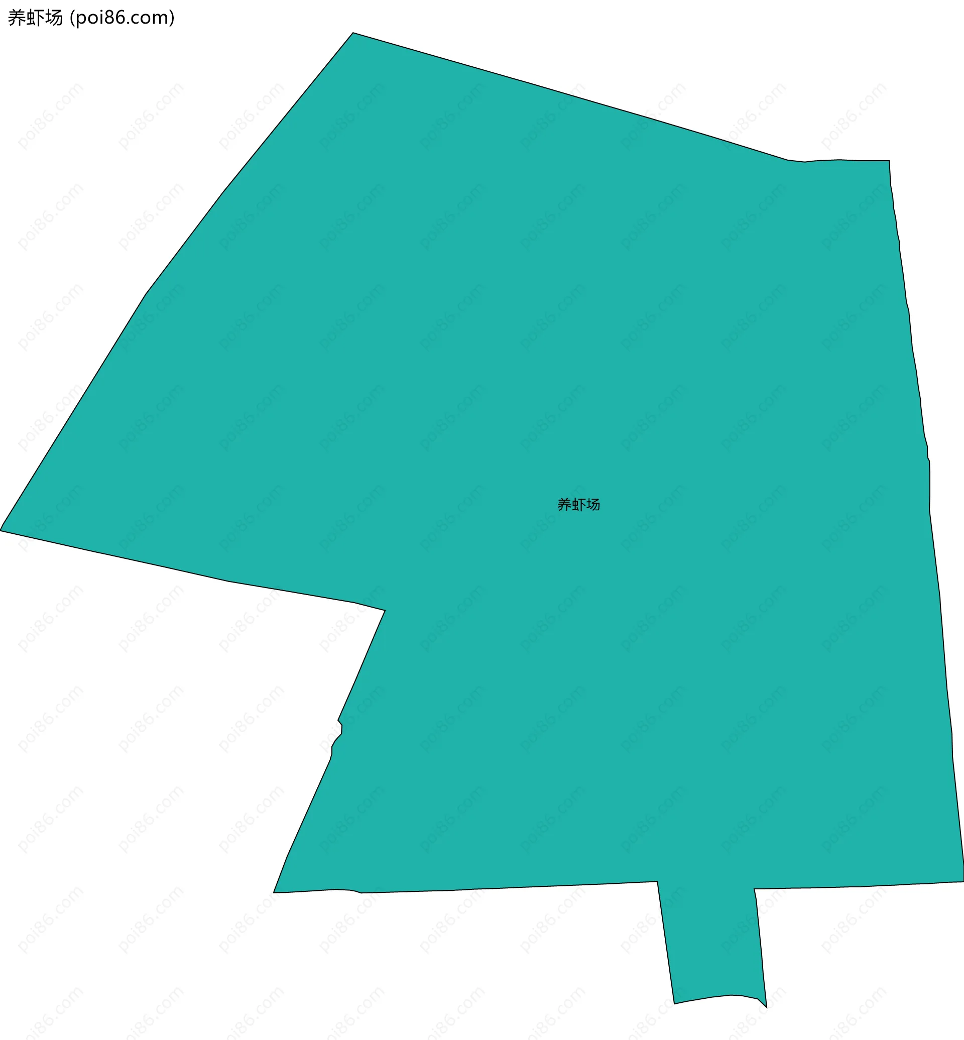 养虾场边界地图