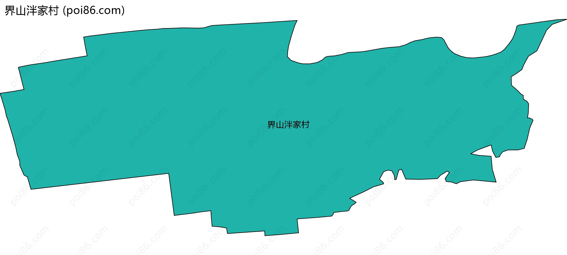 界山泮家村边界地图