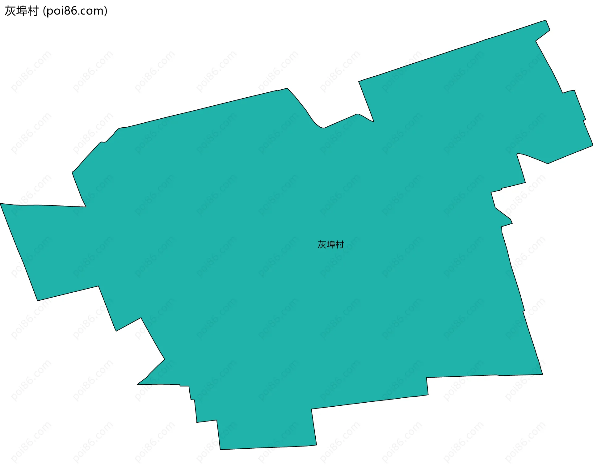 灰埠村边界地图